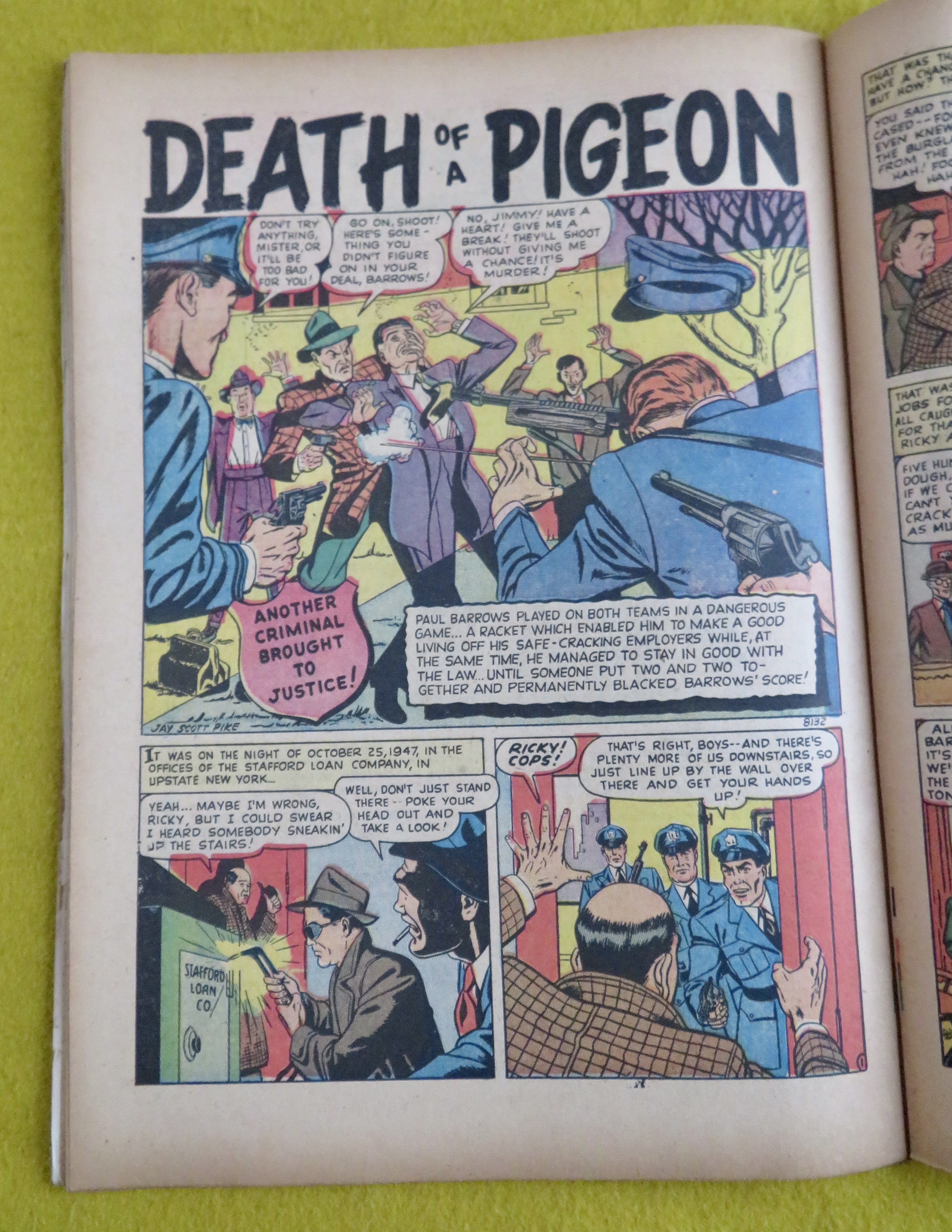 Justice Comic July 1951 The Big Break