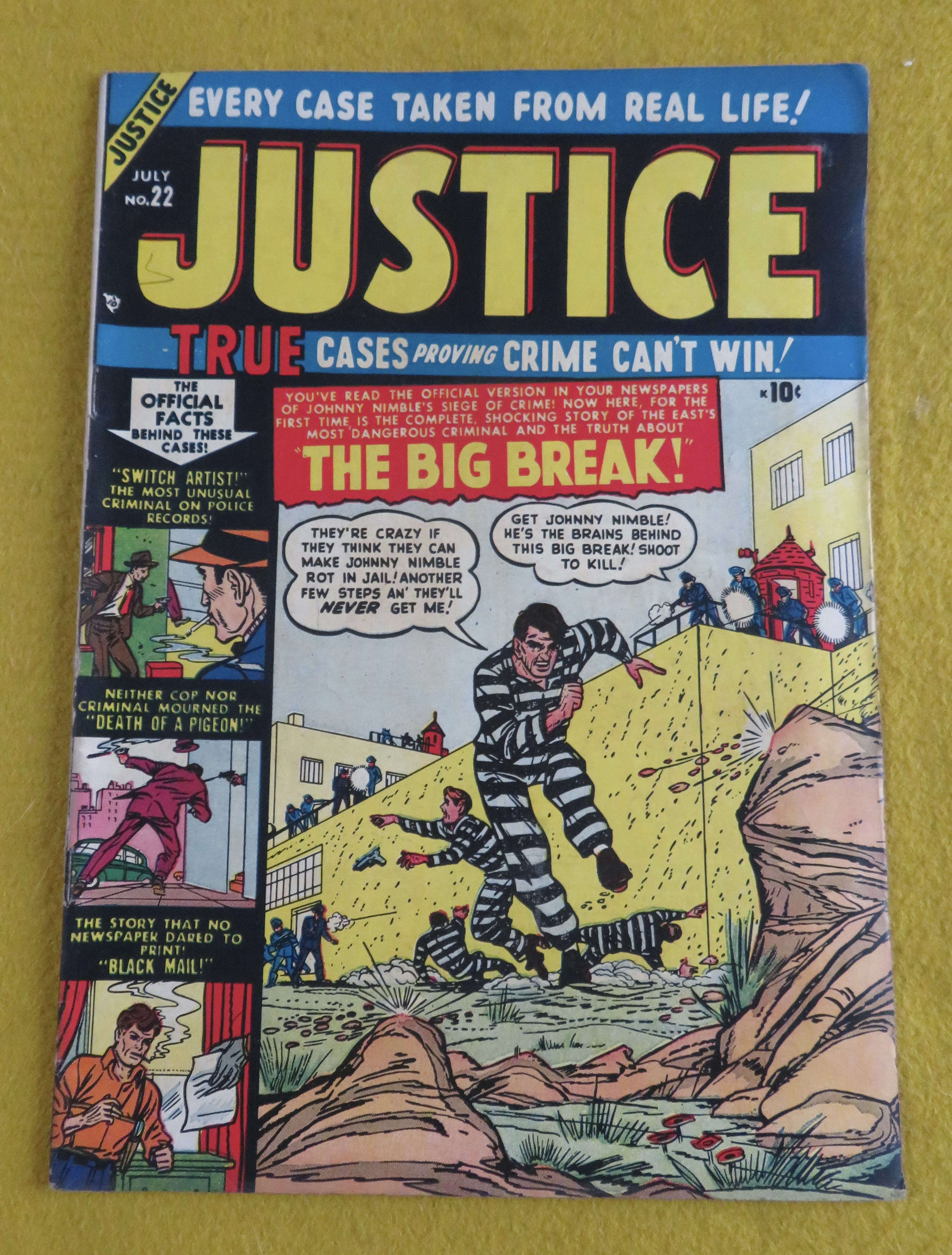 Justice Comic July 1951 The Big Break