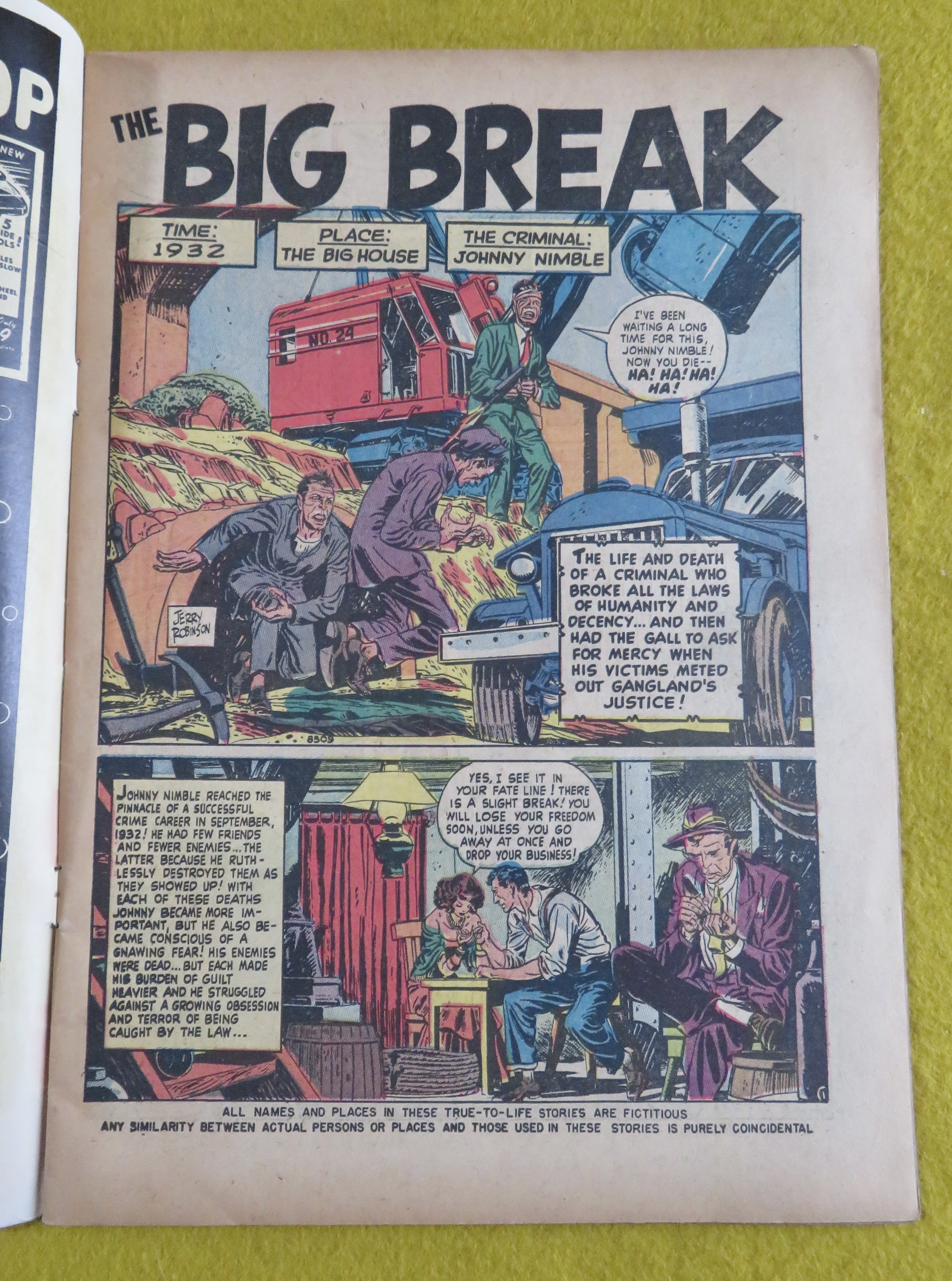 Justice Comic July 1951 The Big Break