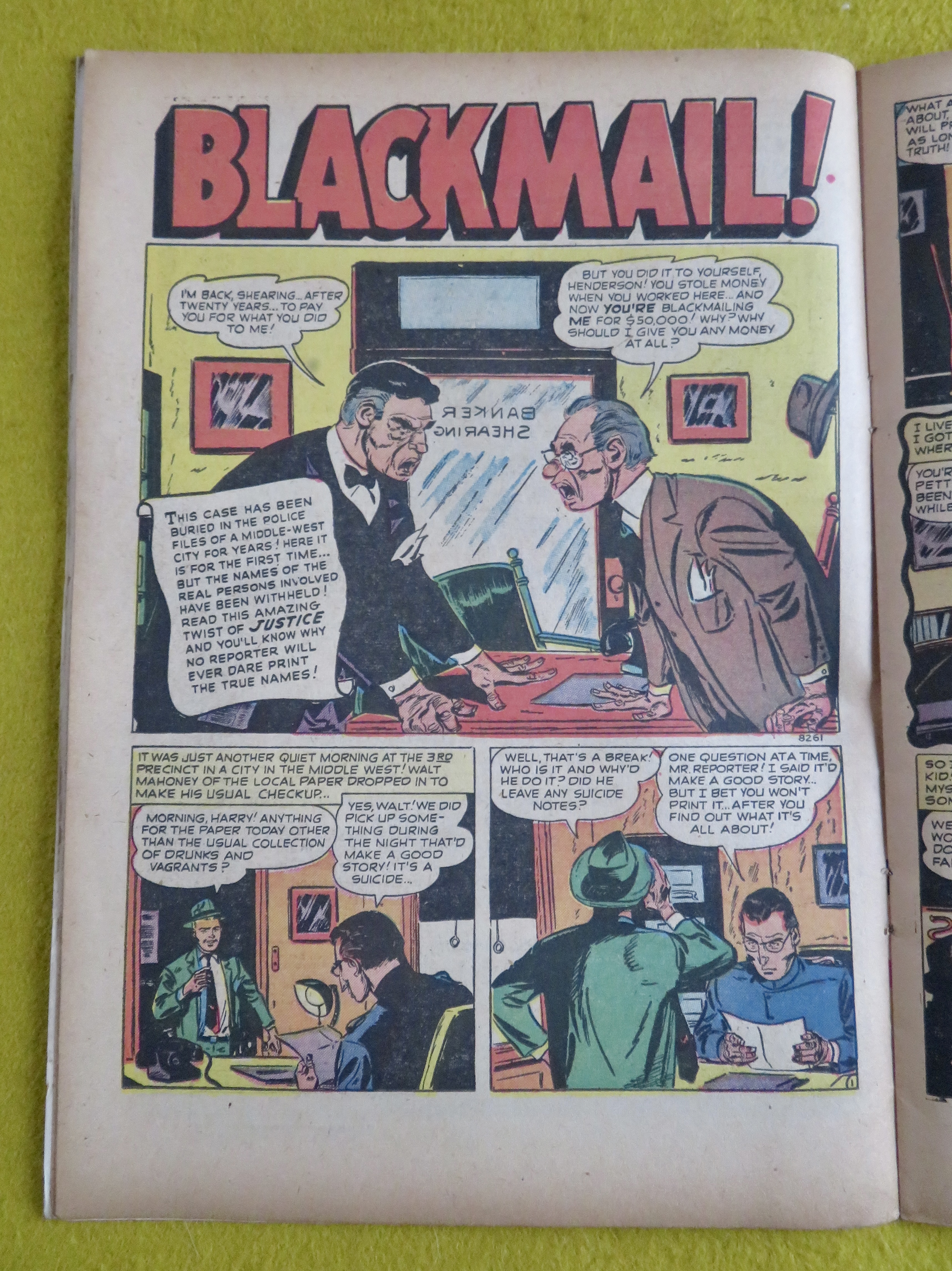 Justice Comic July 1951 The Big Break