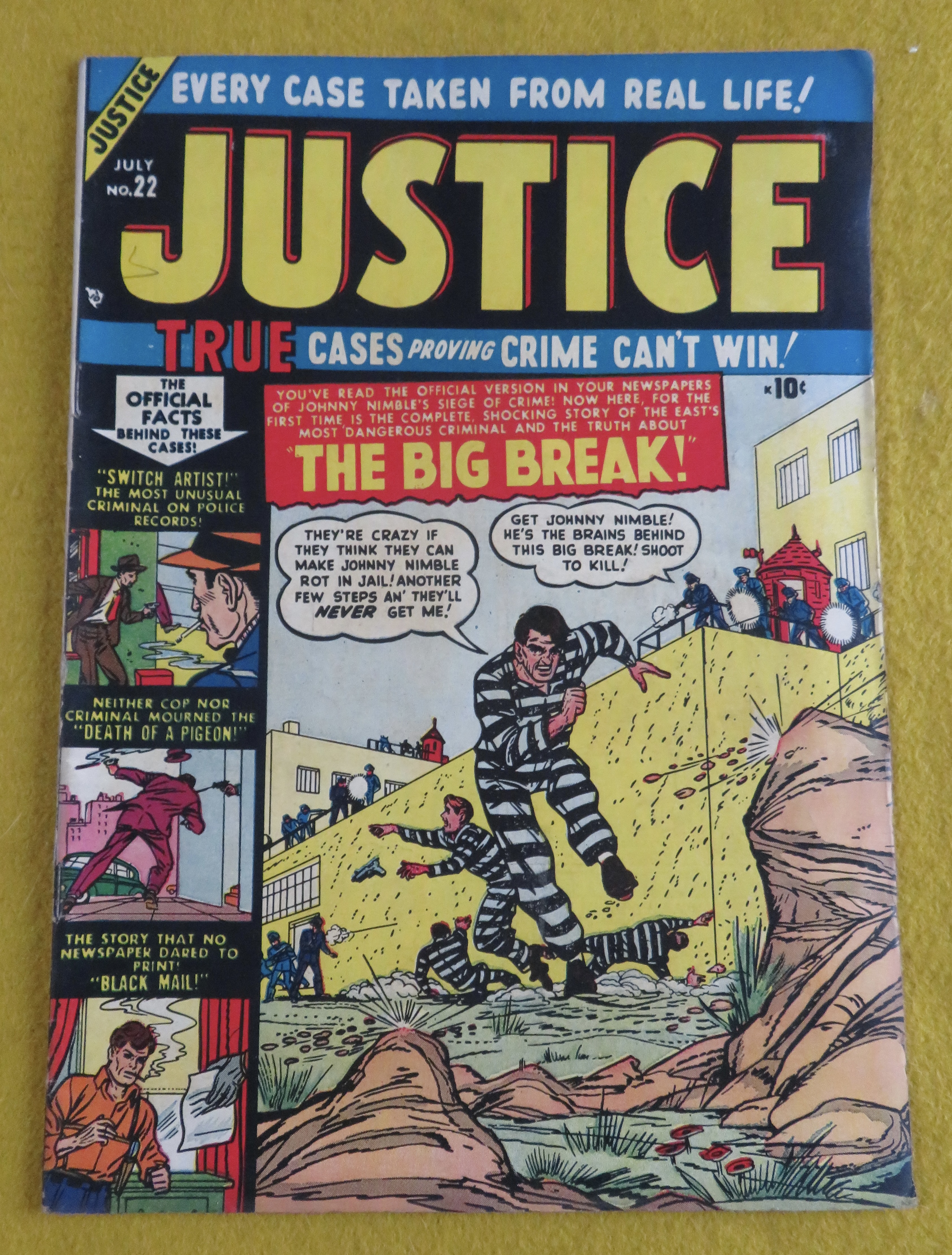 Justice Comic July 1951 The Big Break