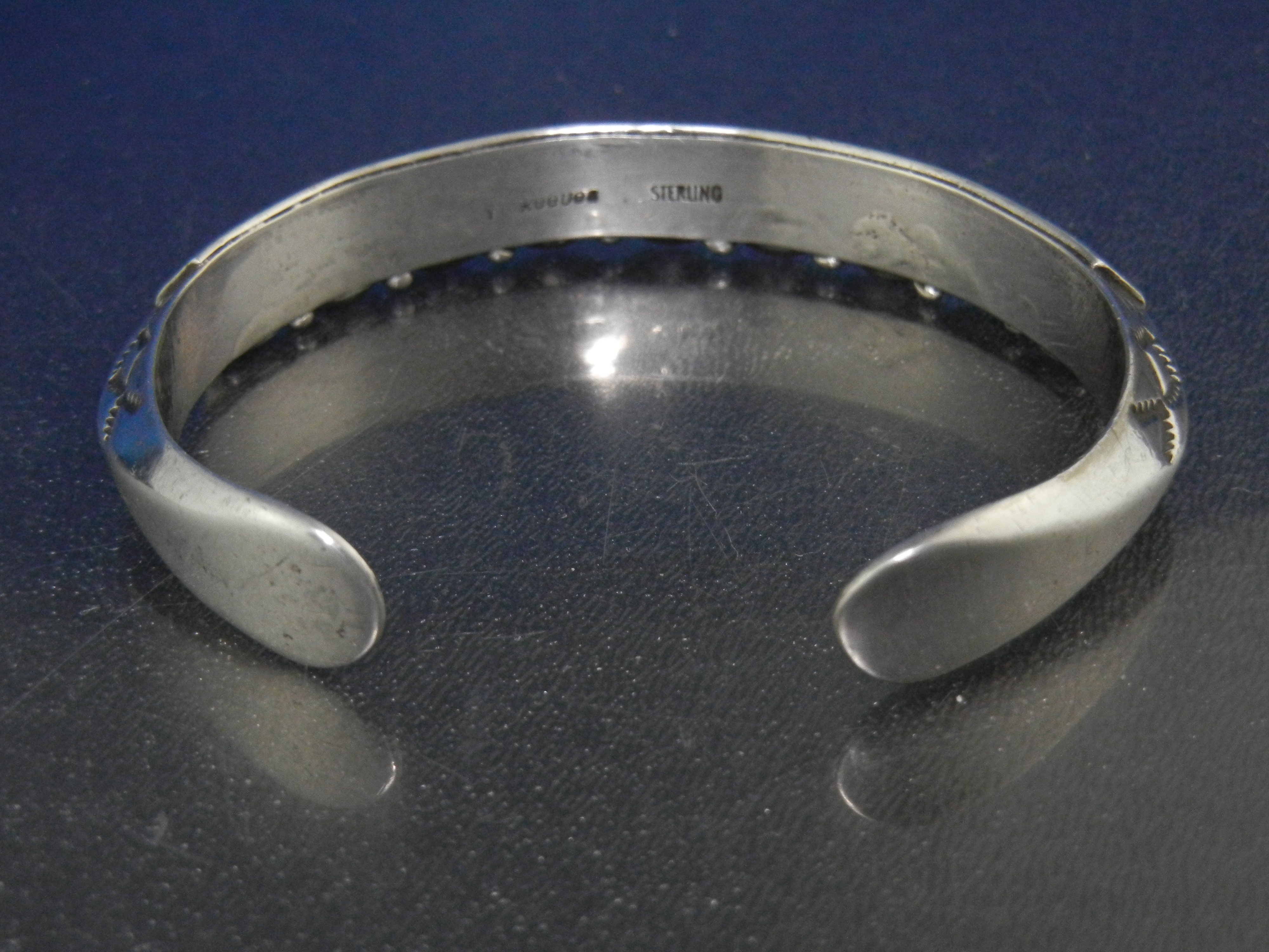 David Reeves Sterling Silver Lapis Storyteller Cuff
