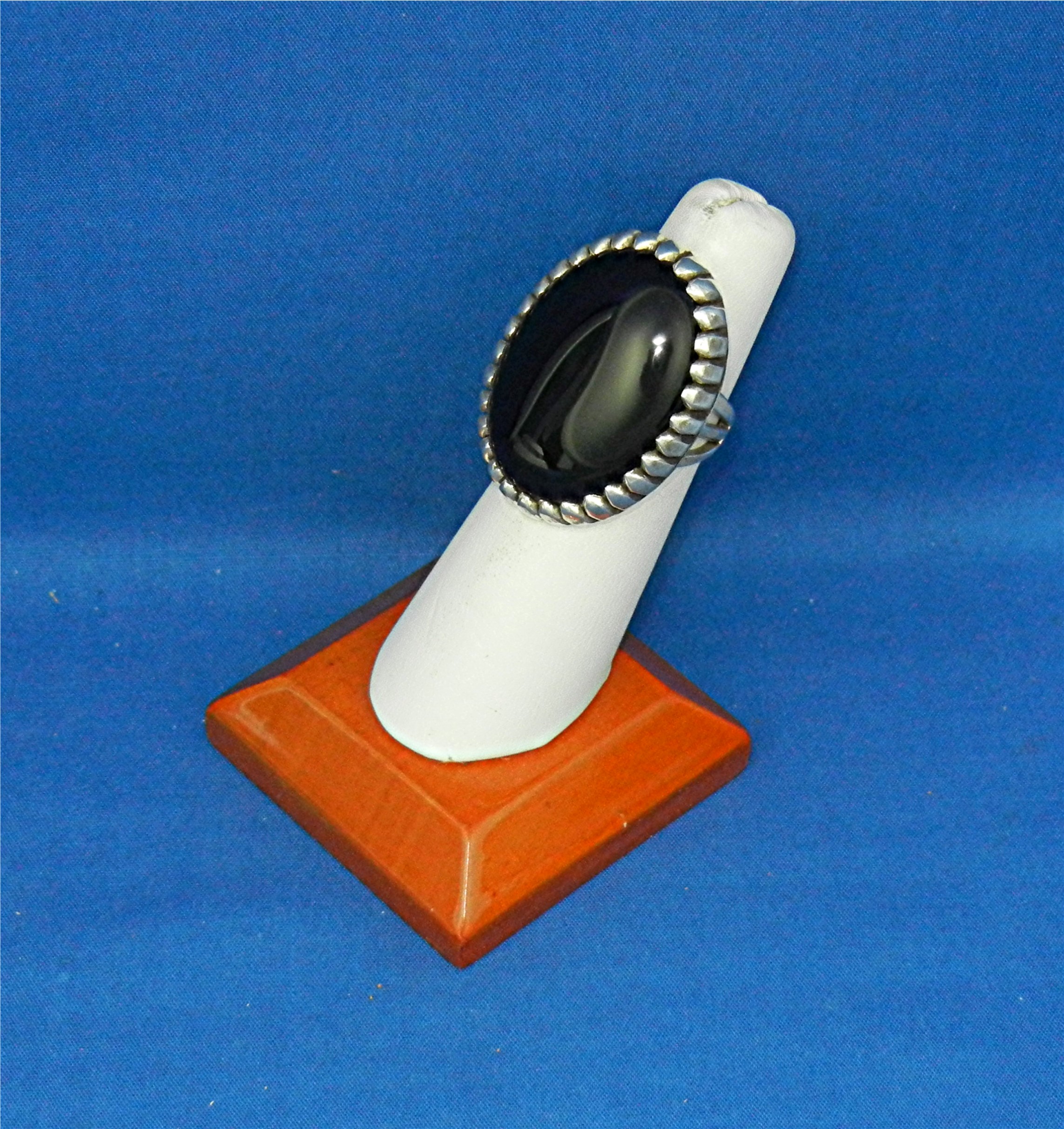 Navajo Sterling Silver Black Onyx Ring A.J. Platero