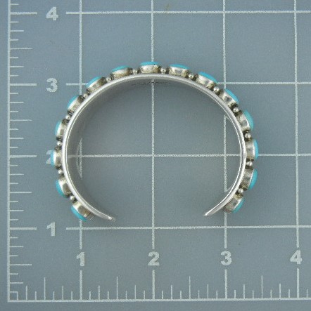 Navajo Sterling Silver Sleeping Beauty Turquoise Bracel