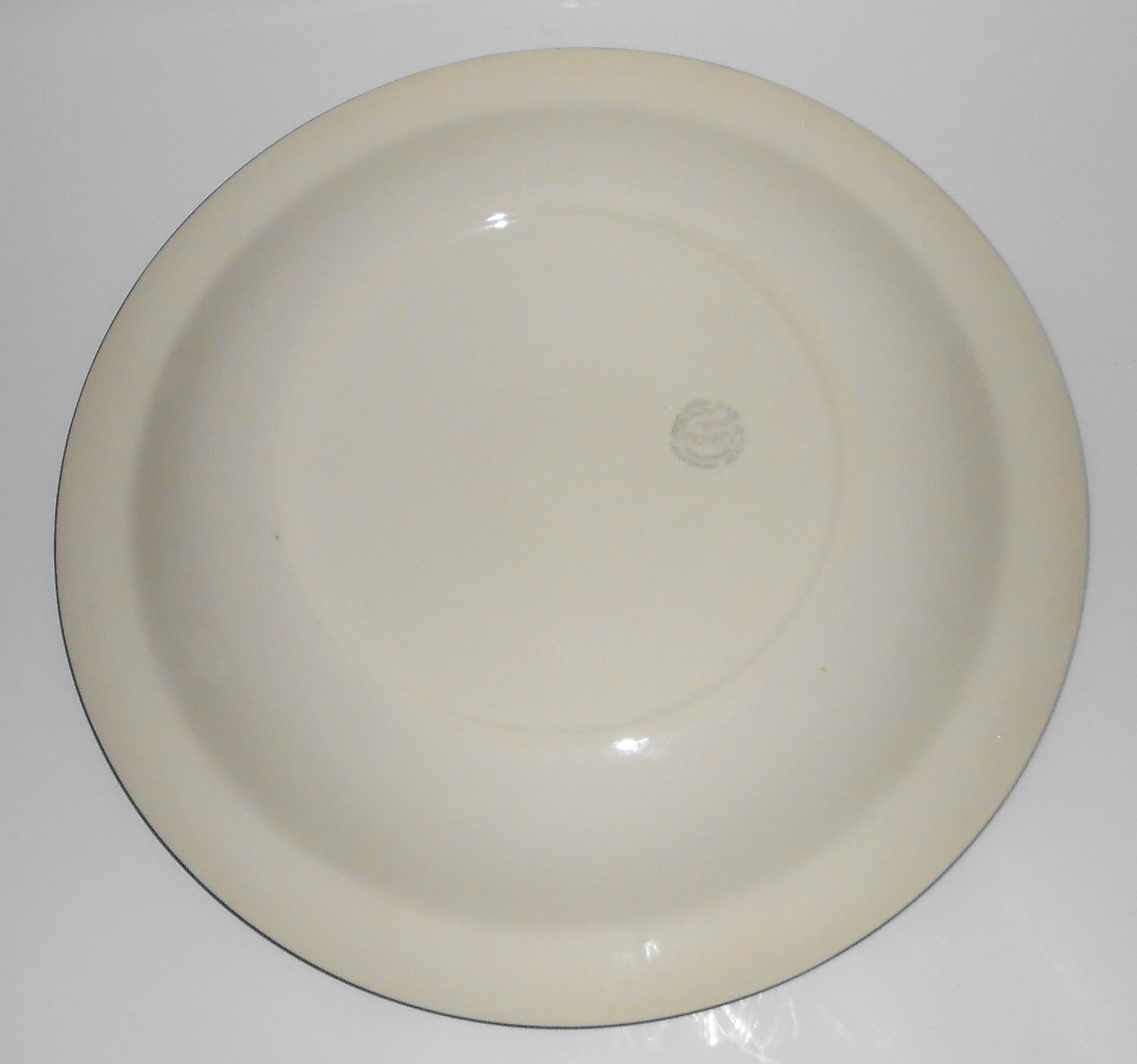 VINTAGE Vernon Kilns Pottery Gingham Chop Plate