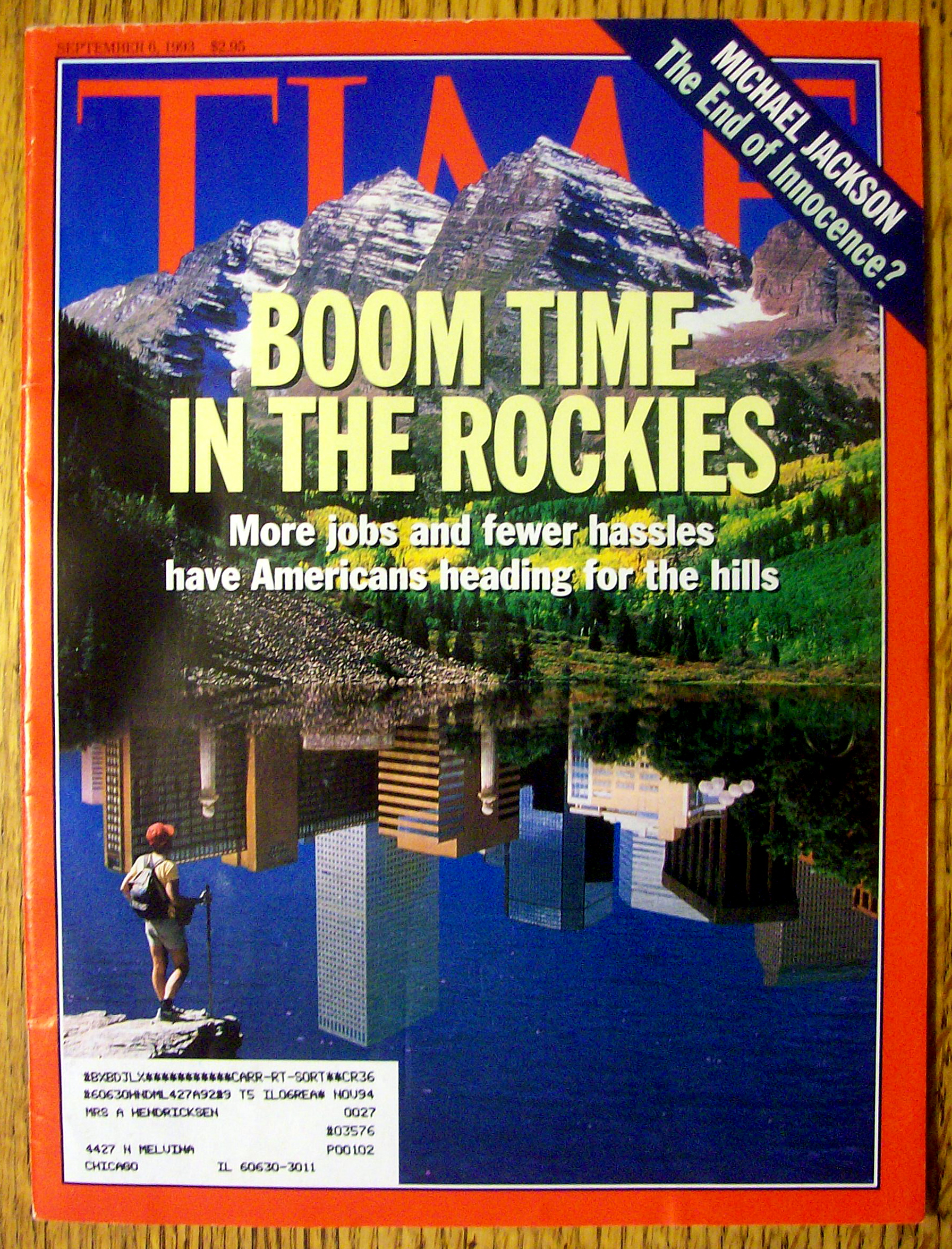 Time Magazine-September 6, 1993-Boom Time In Rockies