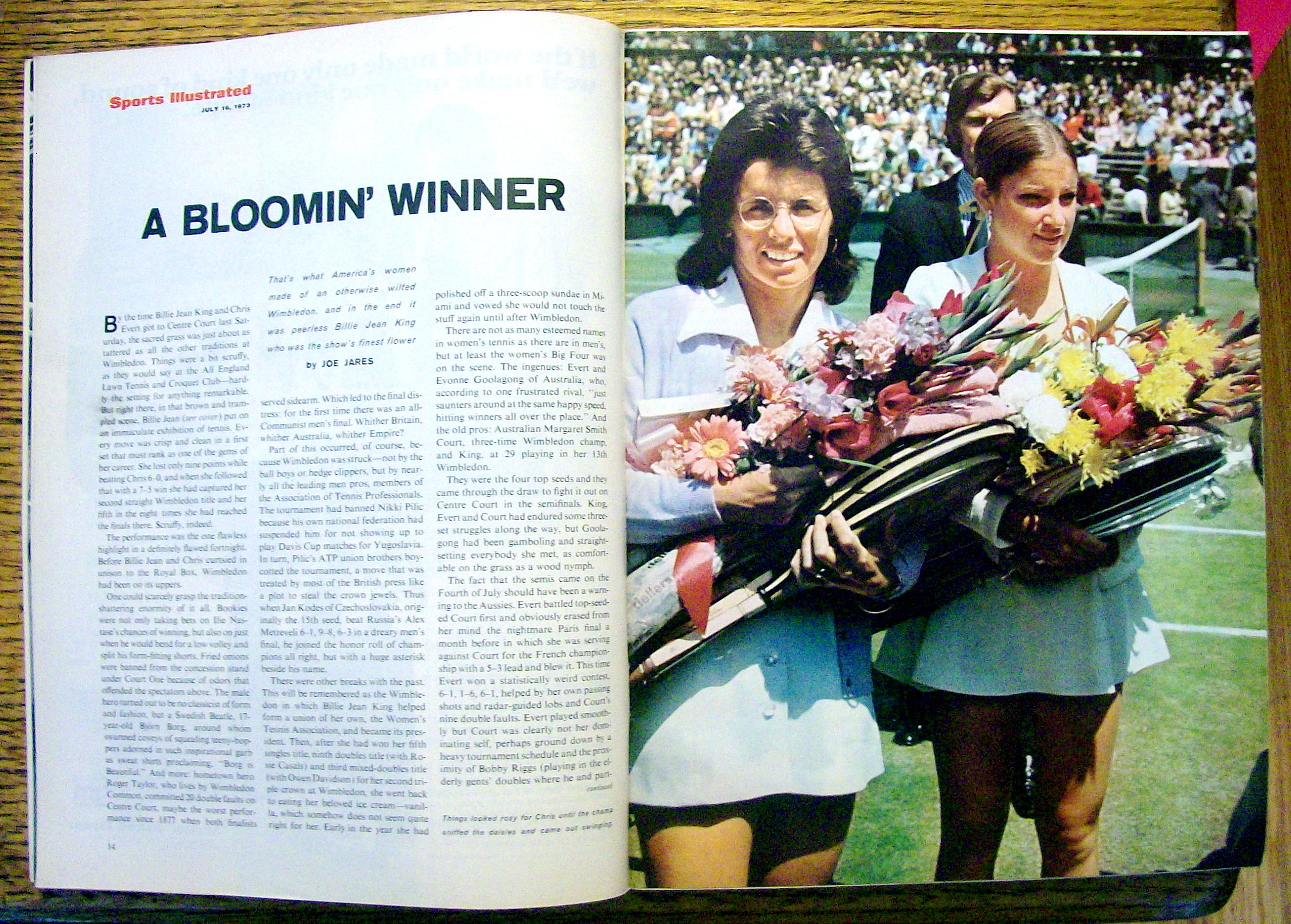 Sports Illustrated Magazine-July 16, 1973-Billie Jean