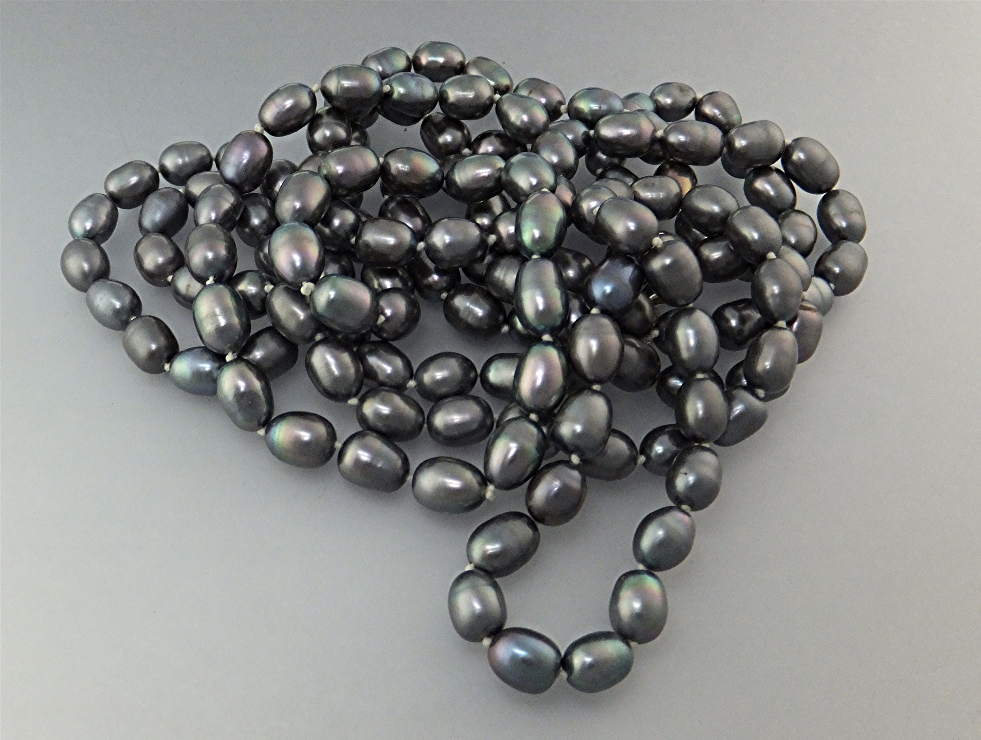 Necklace Grey Freshwater Pearls Pearls 26 inch