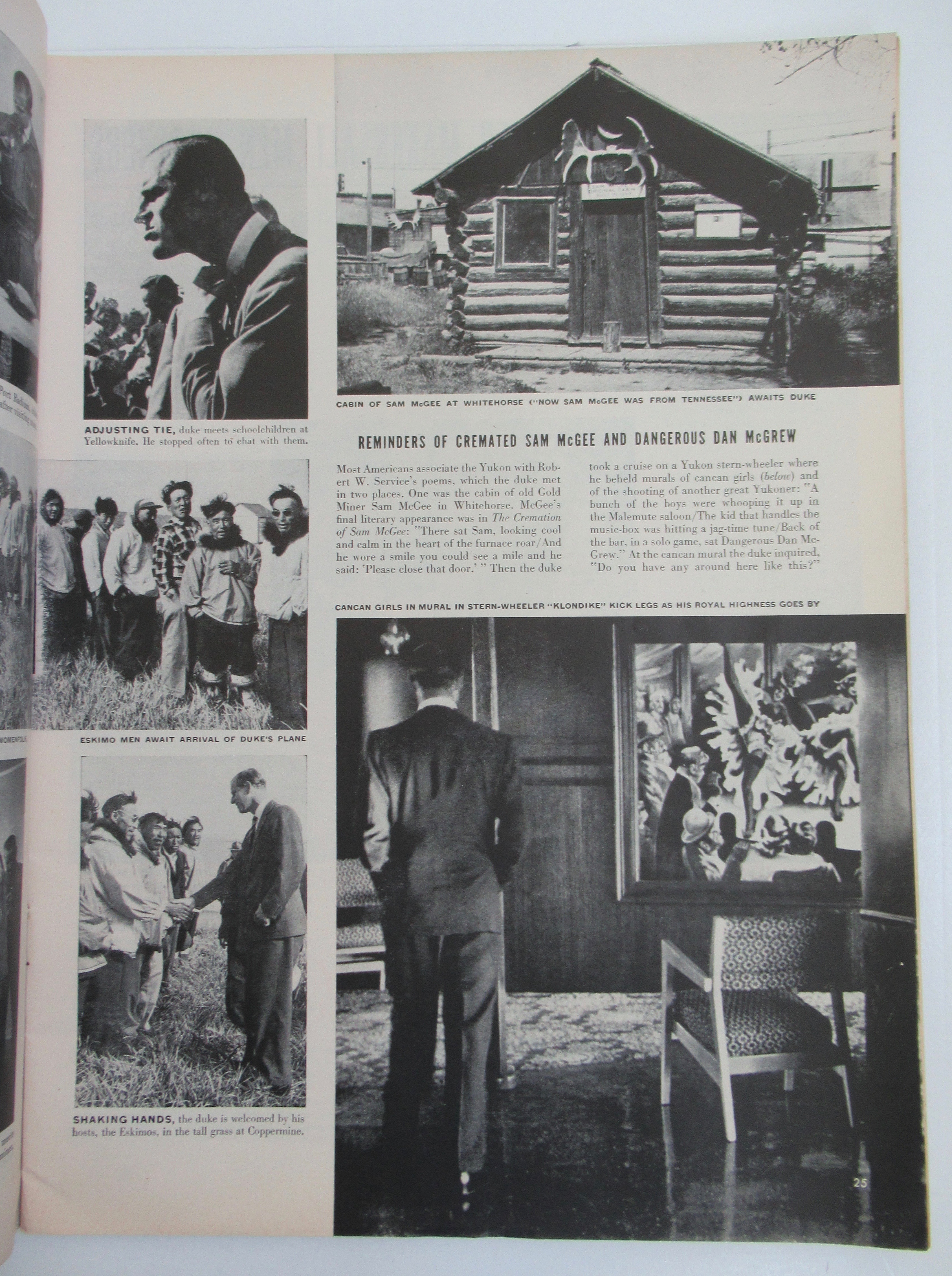Life Magazine-August 23, 1954-Queen's Consort in Yukon