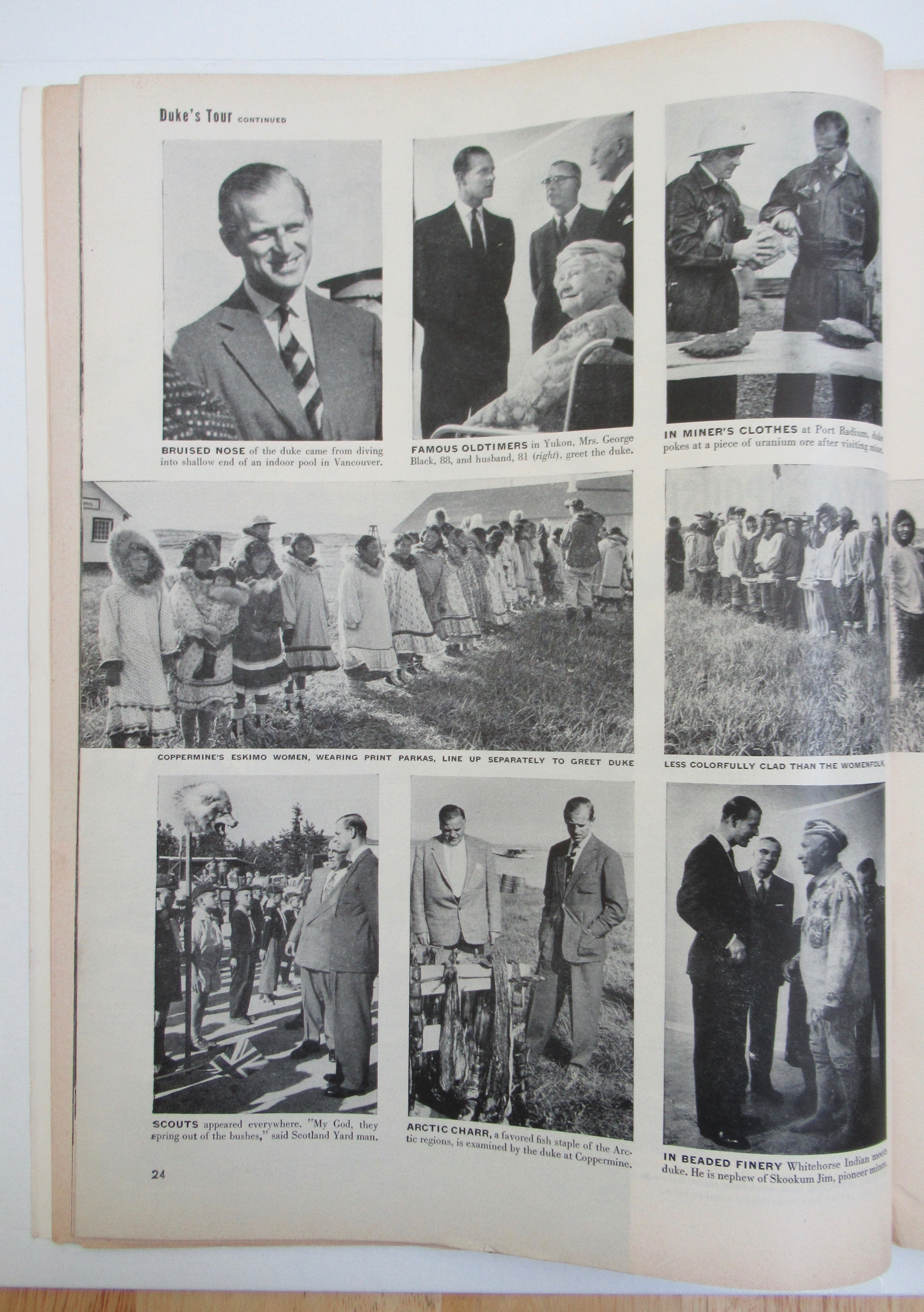 Life Magazine-August 23, 1954-Queen's Consort in Yukon