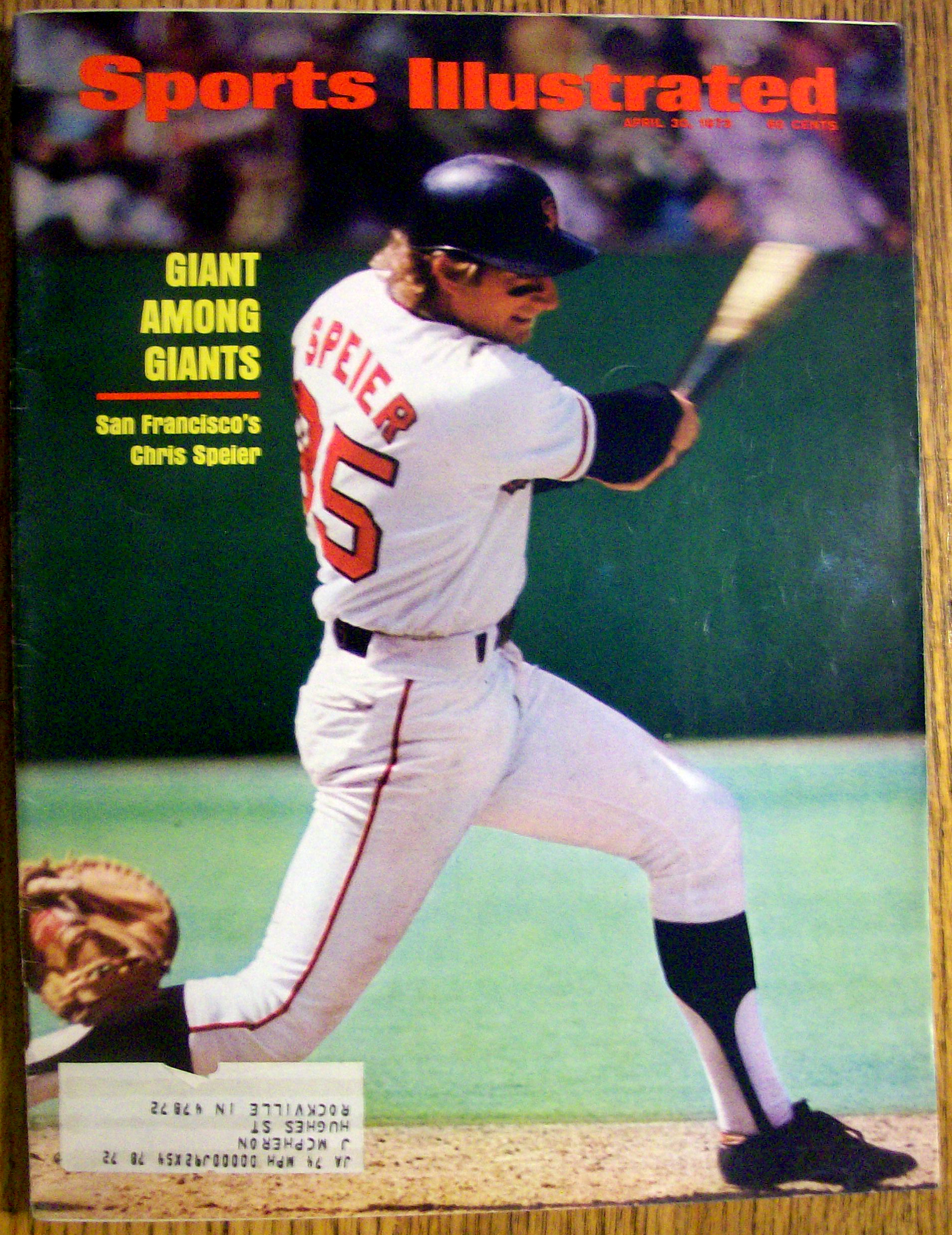 Sports Illustrated Magazine-April 30, 1973-Chris Speier