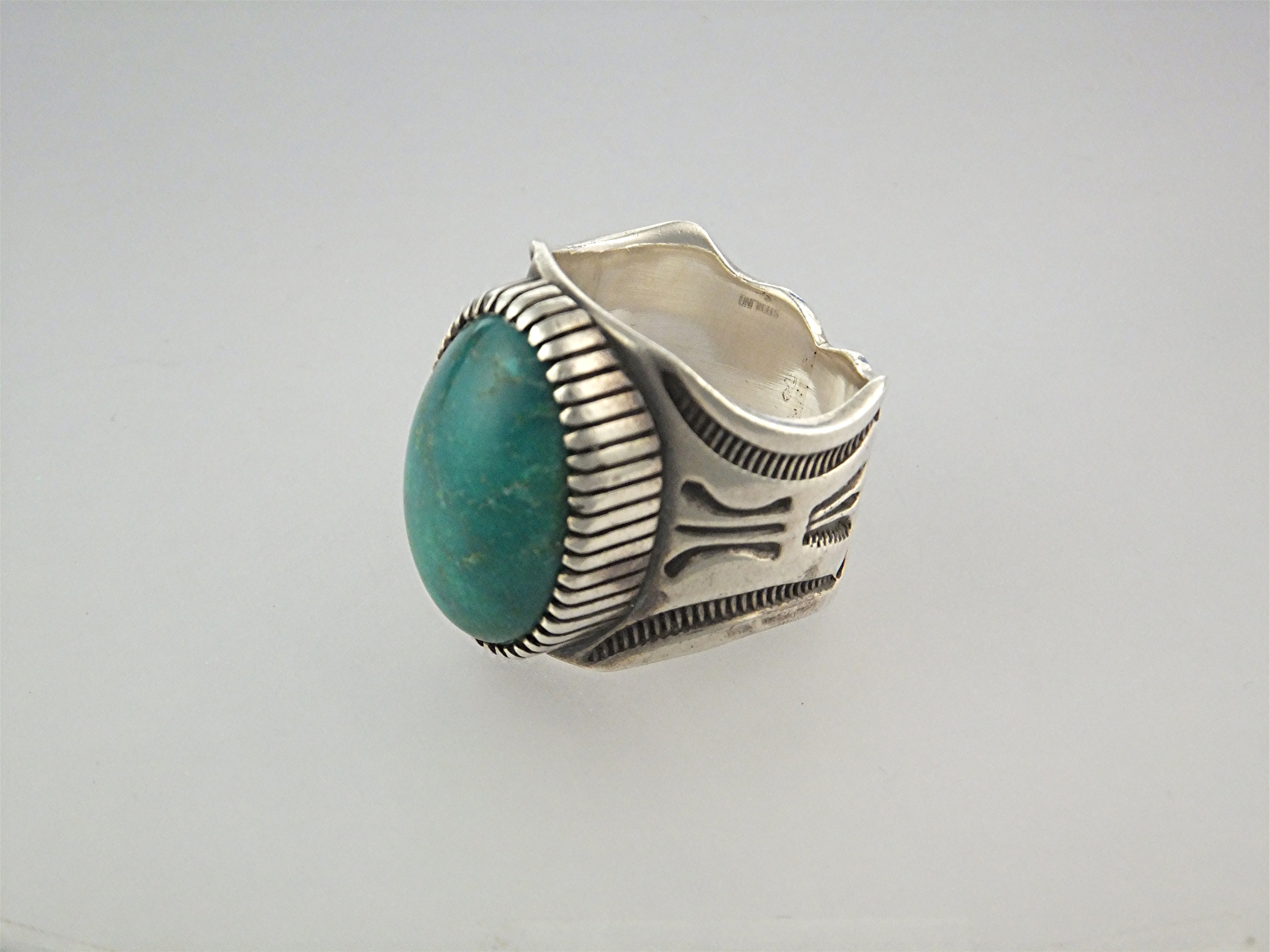 Ring Sterling Silver Turquoise JOE TENORIO