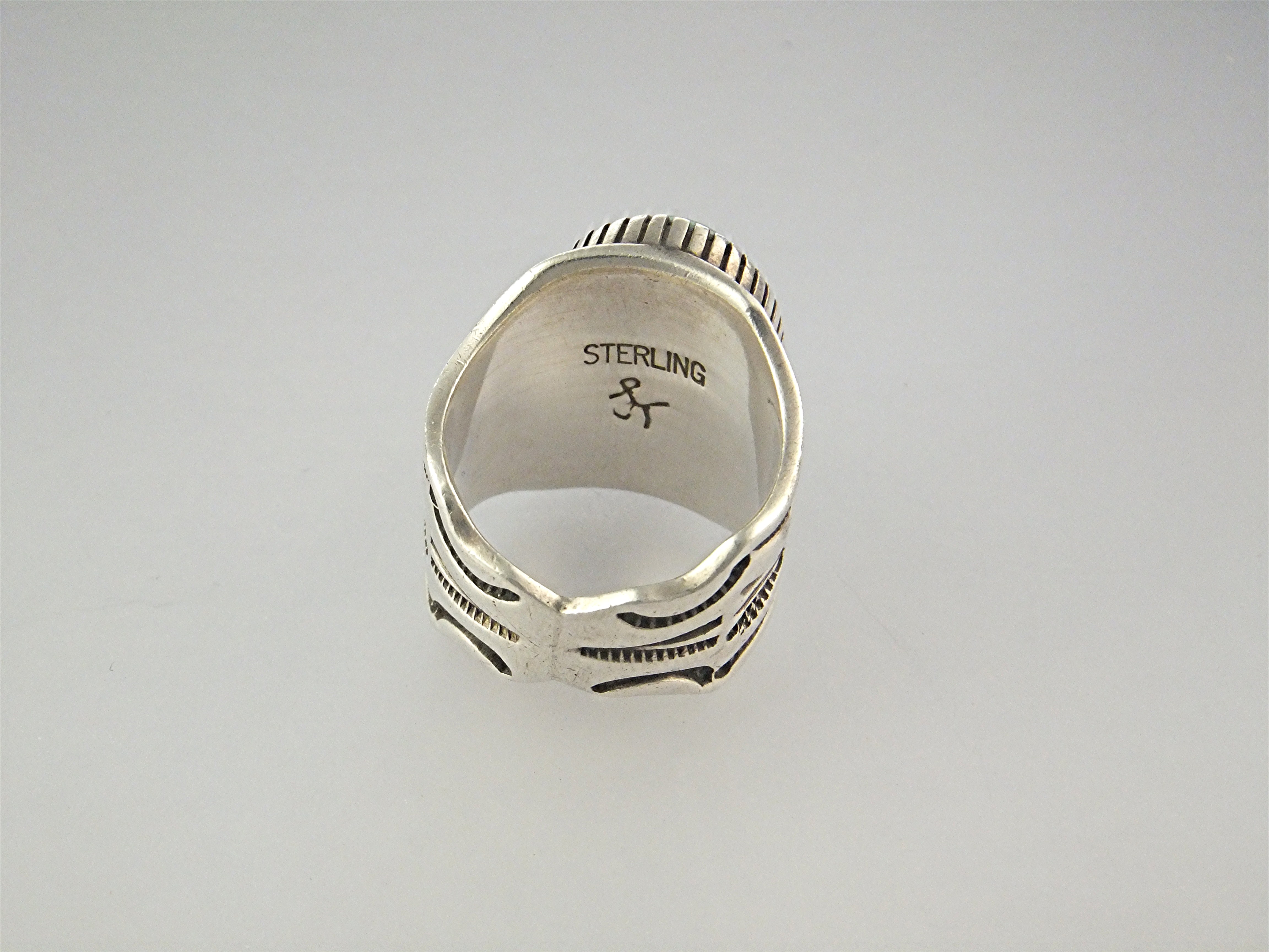Ring Sterling Silver Turquoise JOE TENORIO