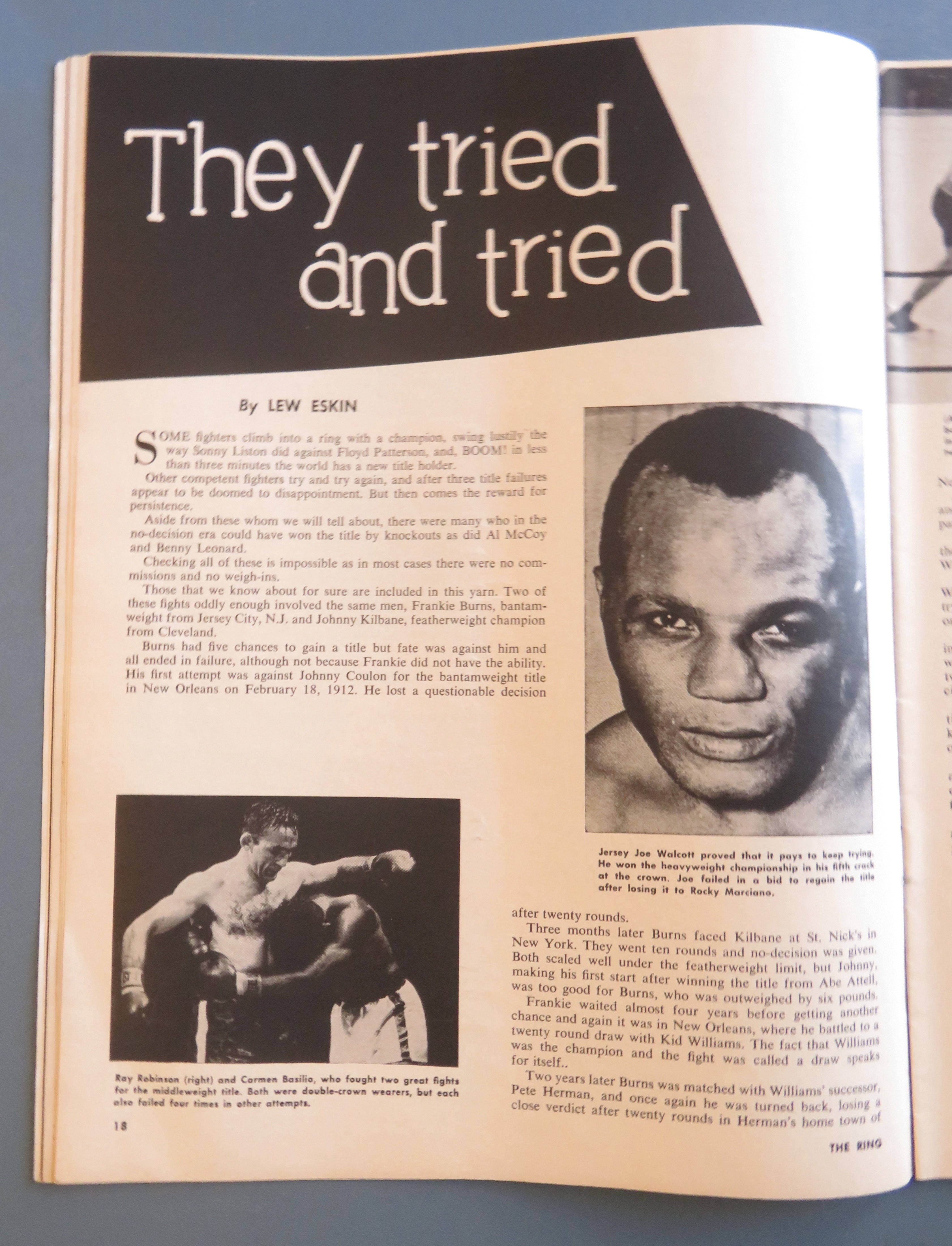 The Ring Magazine April 1963 Incomparable Leonard