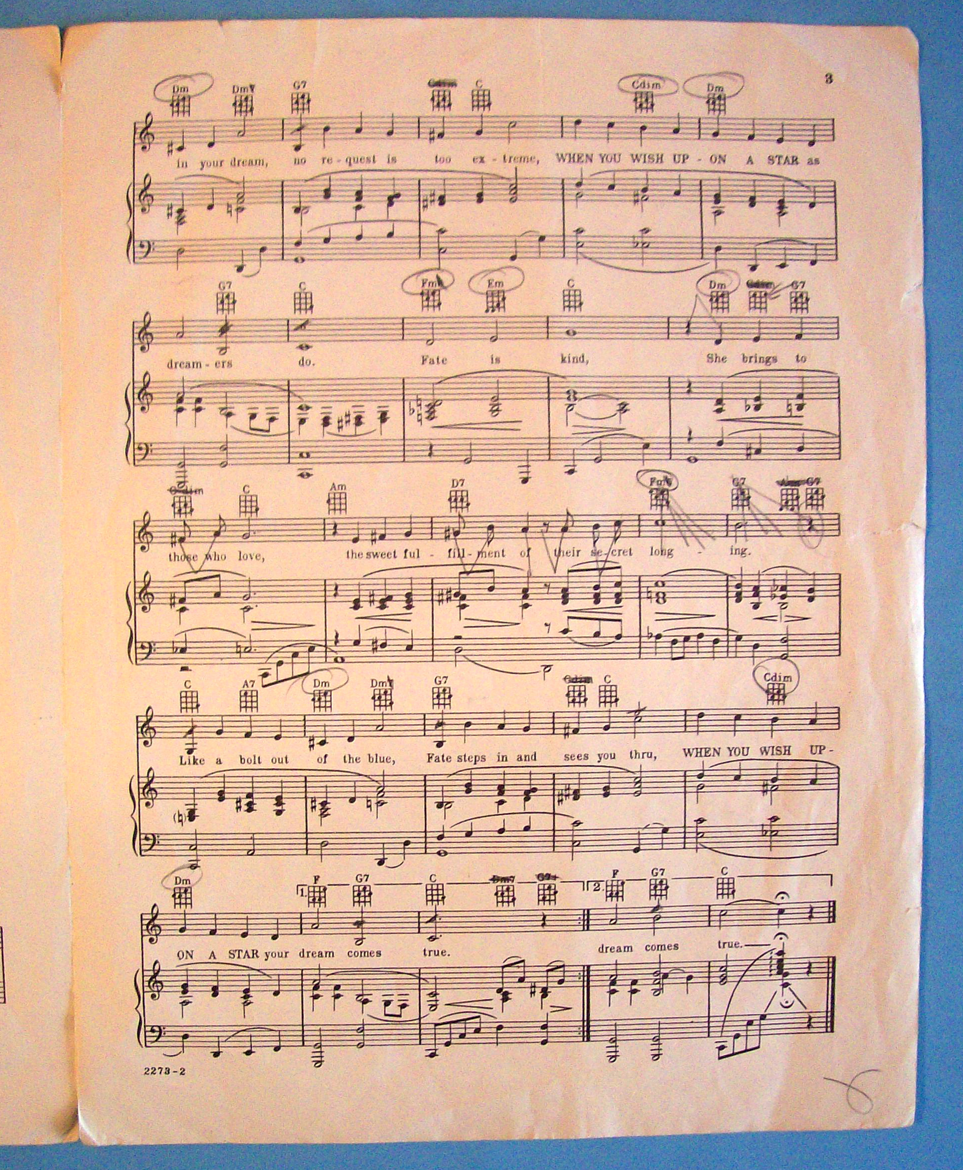 1940 When You Wish Upon A Star (Walt Disney)