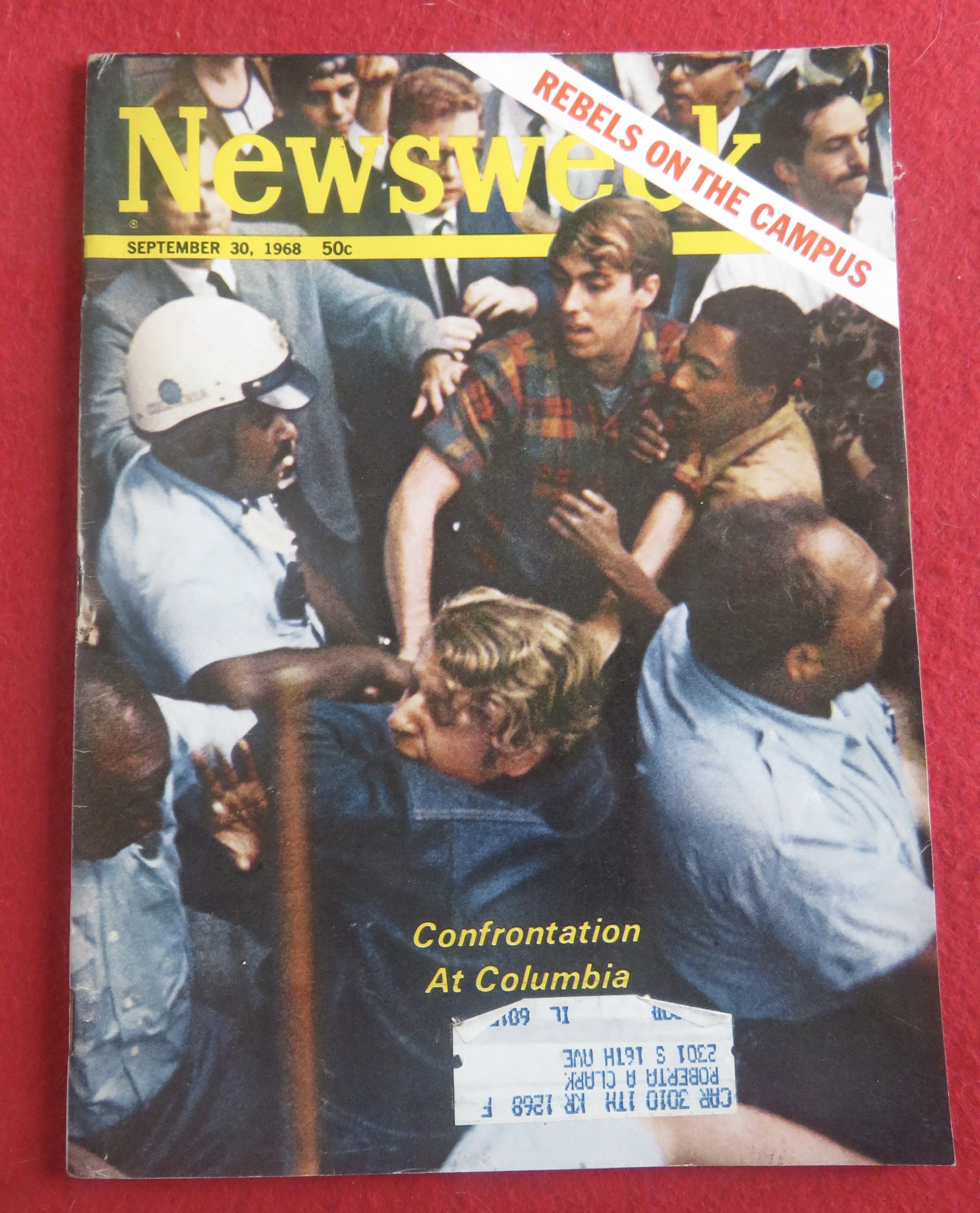 Newsweek Magazine September 30, 1968 Columbia
