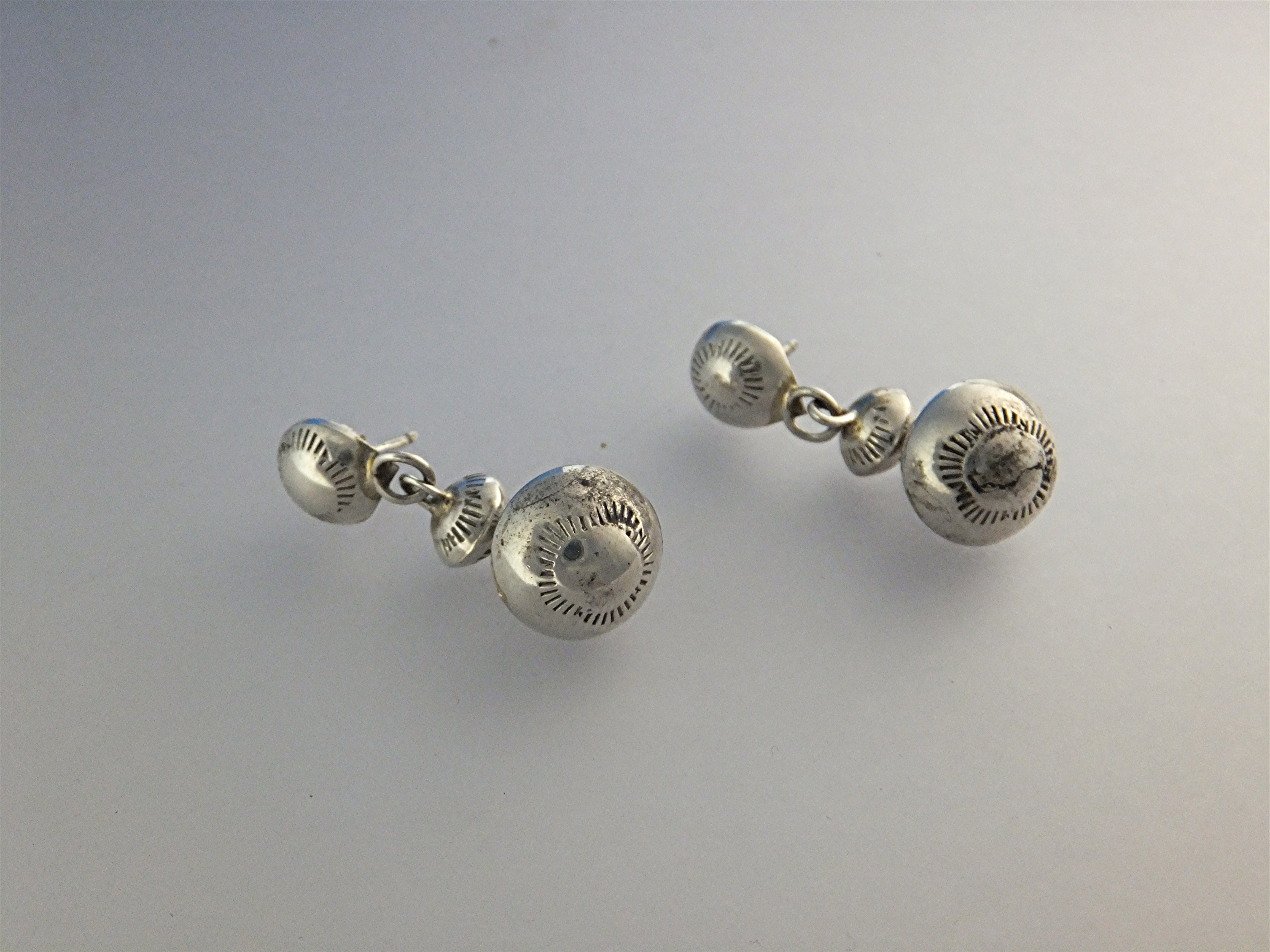Native American Sterling Silver Post Dangle Navajo USA