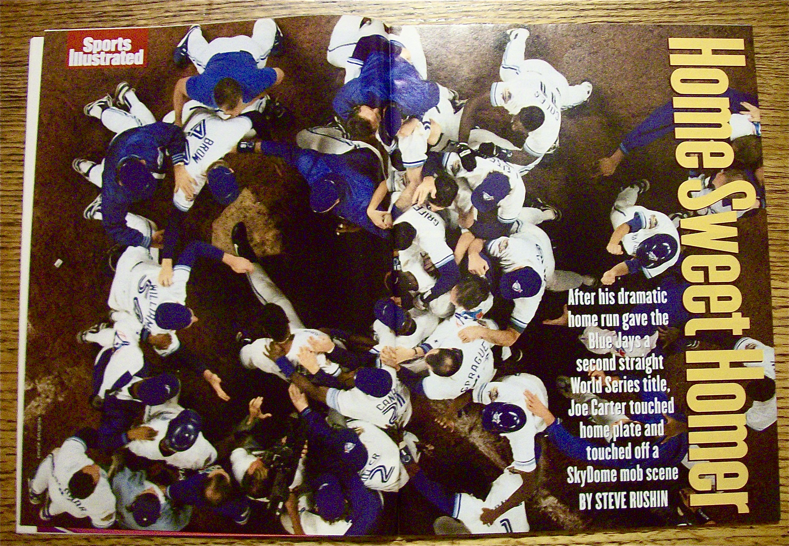 Sports Illustrated Magazine-November 1, 1993-Joe Carter