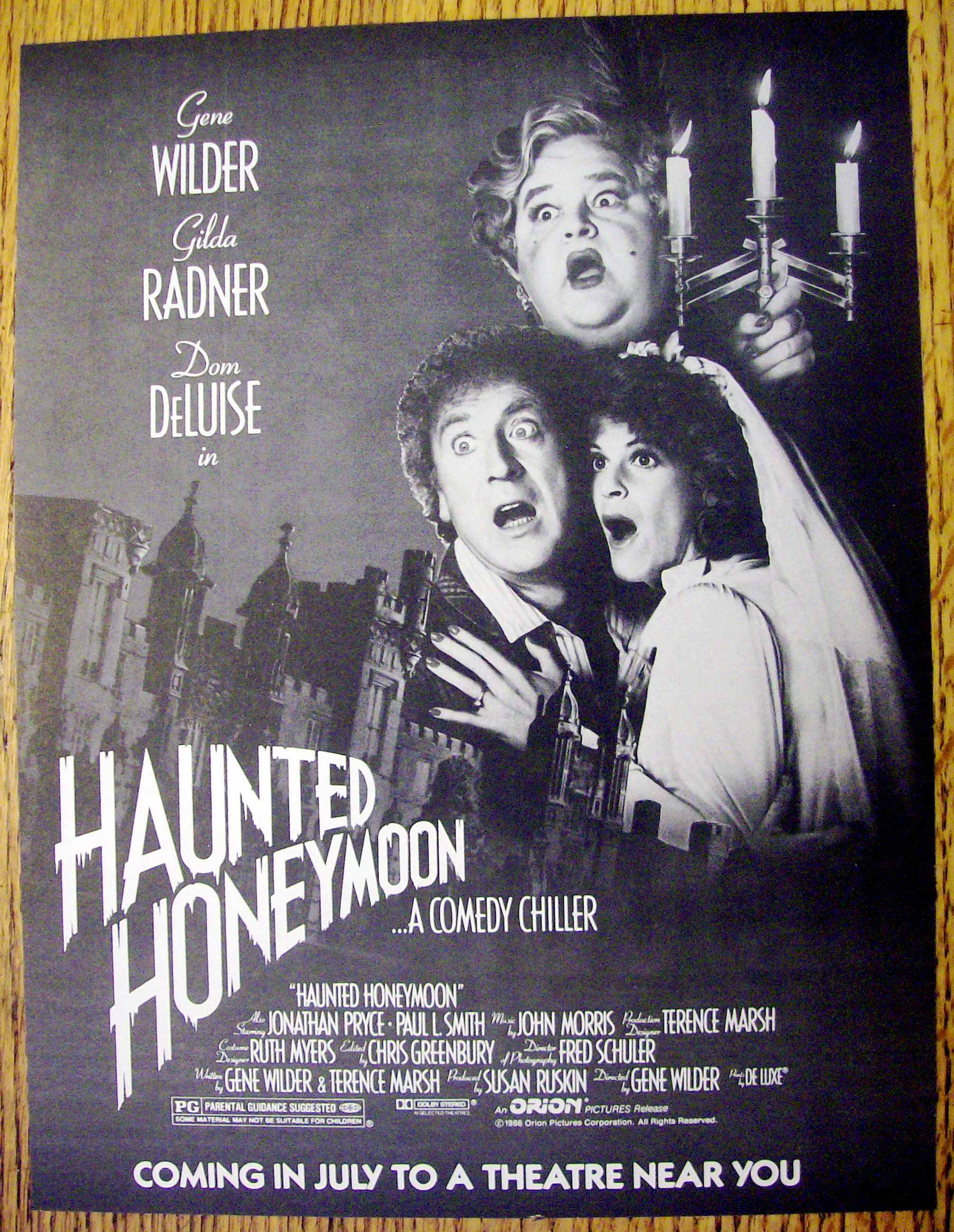 Vintage Ad: 1986 Haunted Honeymoon w/Gene Wilder
