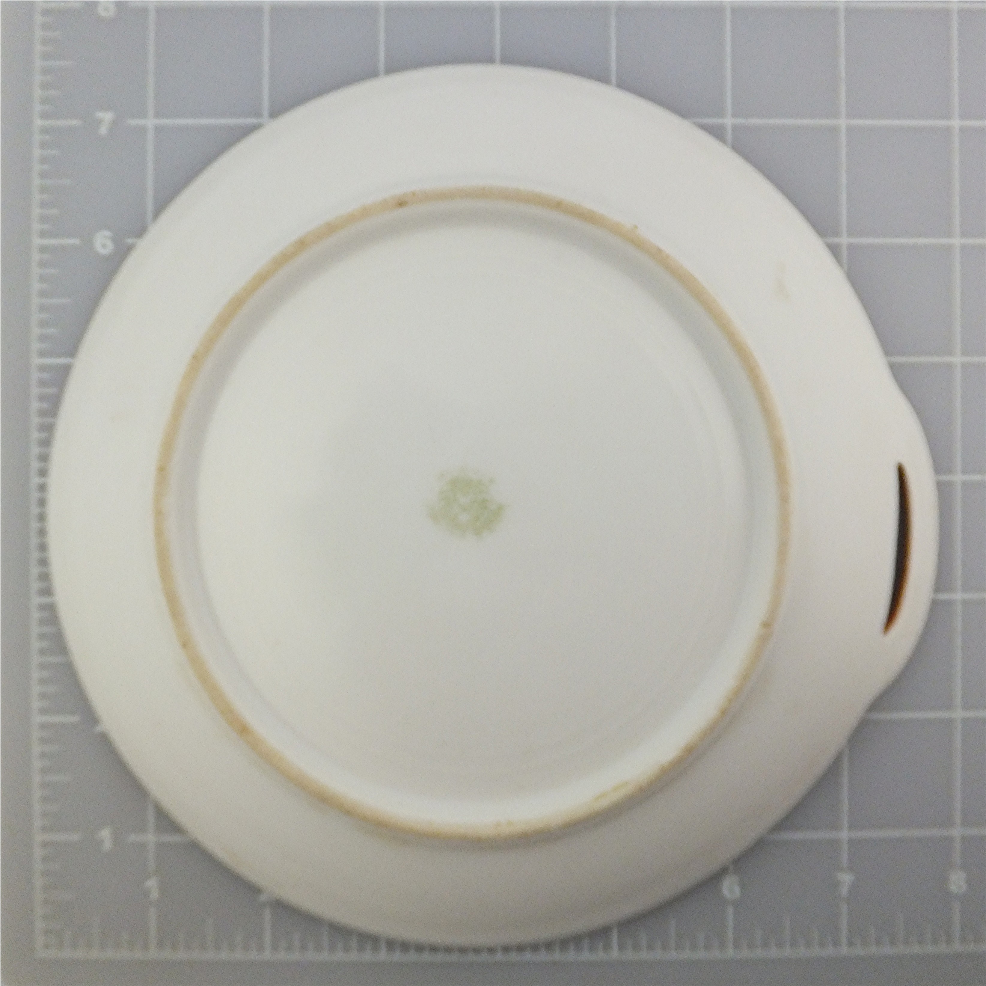 Nippon Monimuri handpainted plate w/ handle