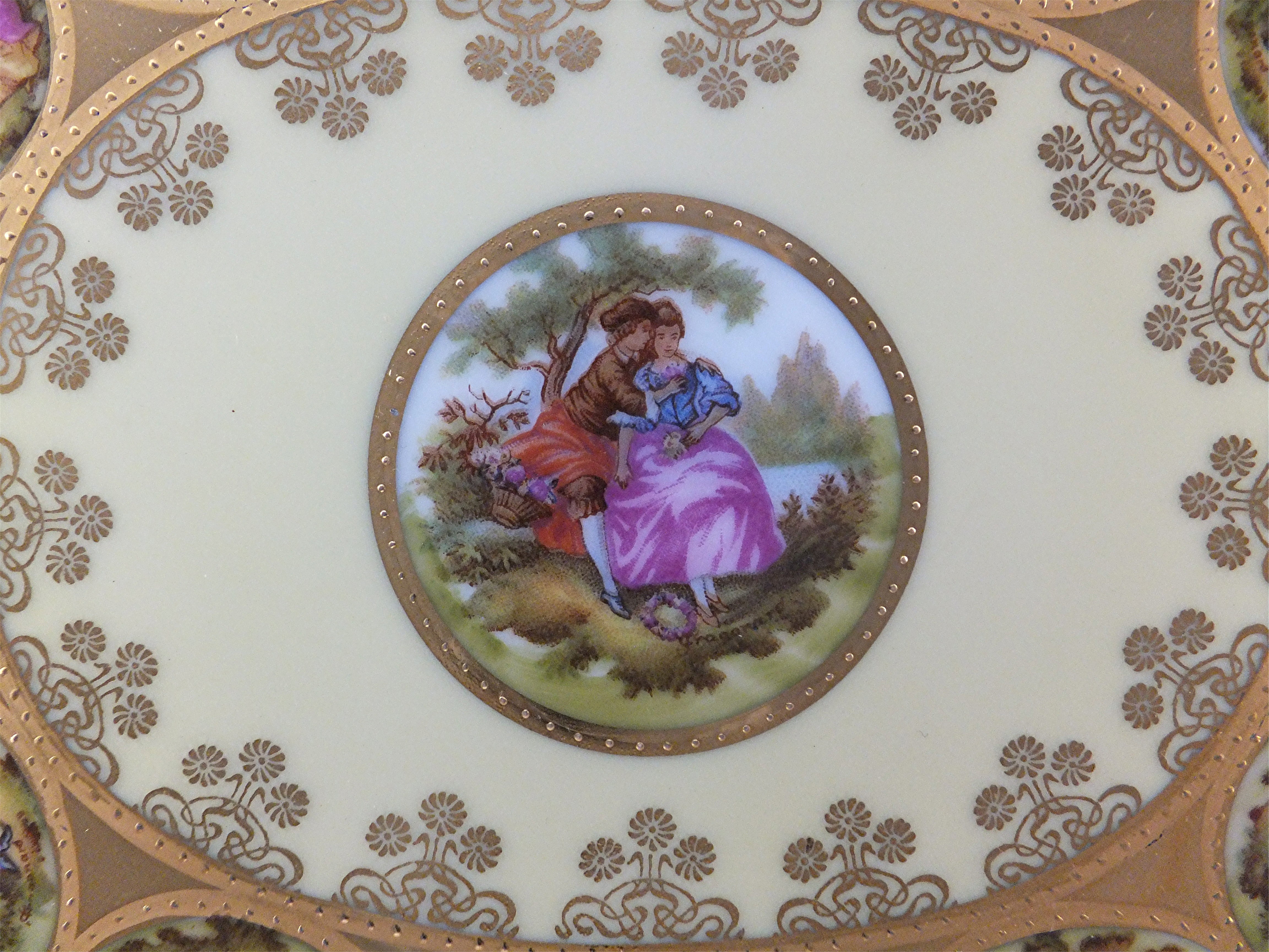 Fragonard - Love Story Plate - Handpainted