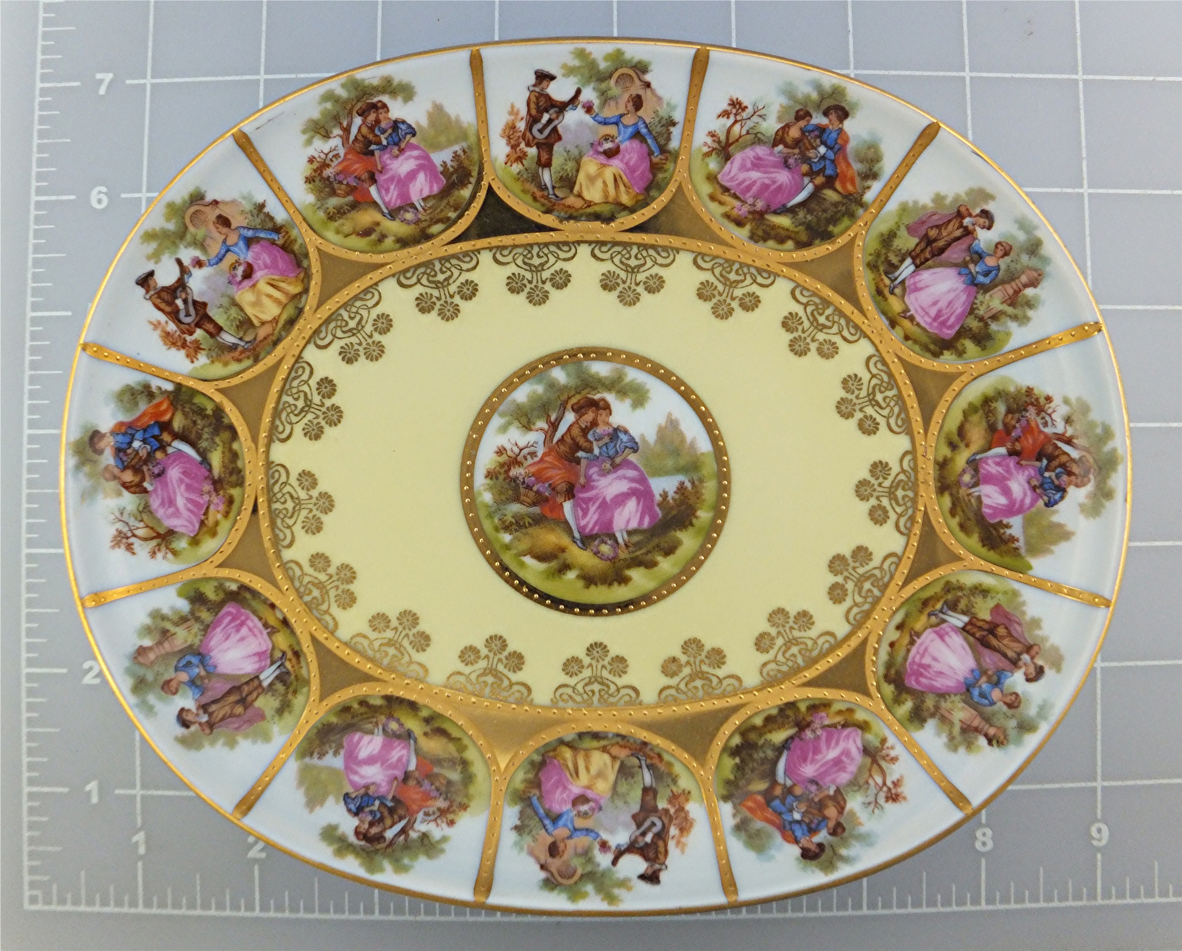 Fragonard - Love Story Plate - Handpainted