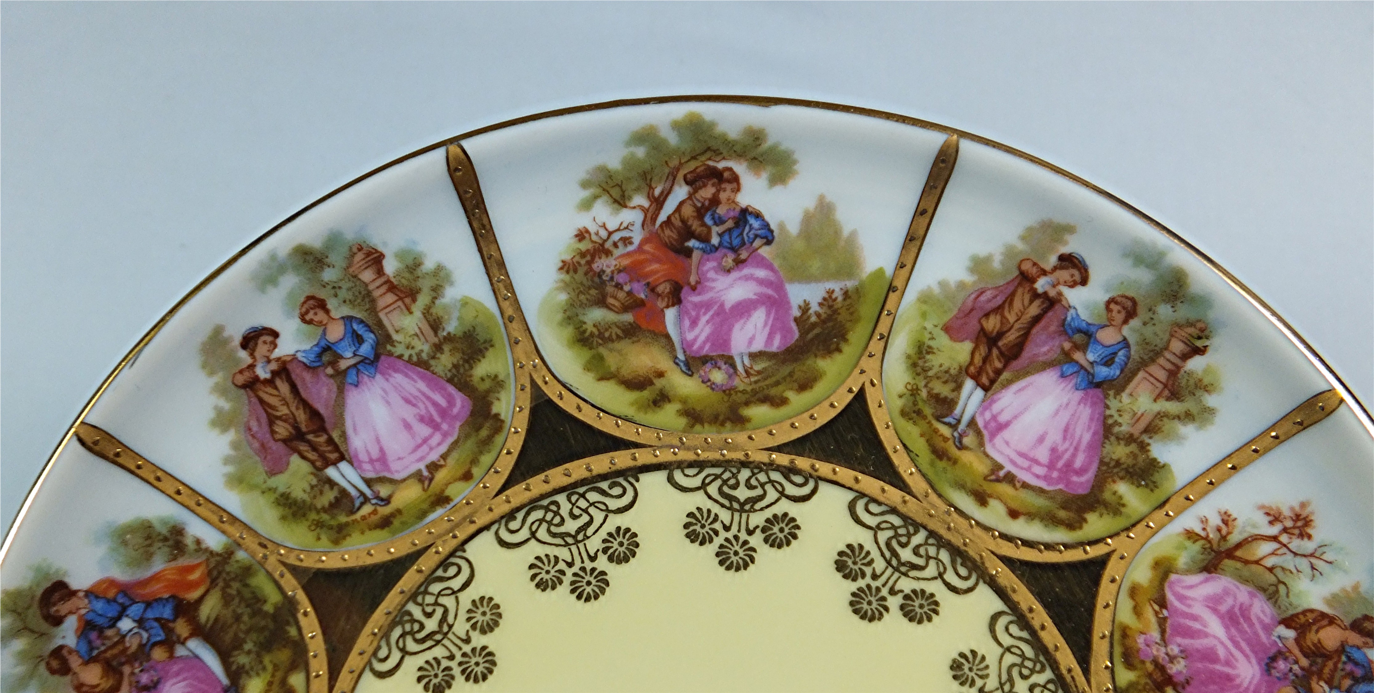 Fragonard - Love Story Plate - Handpainted