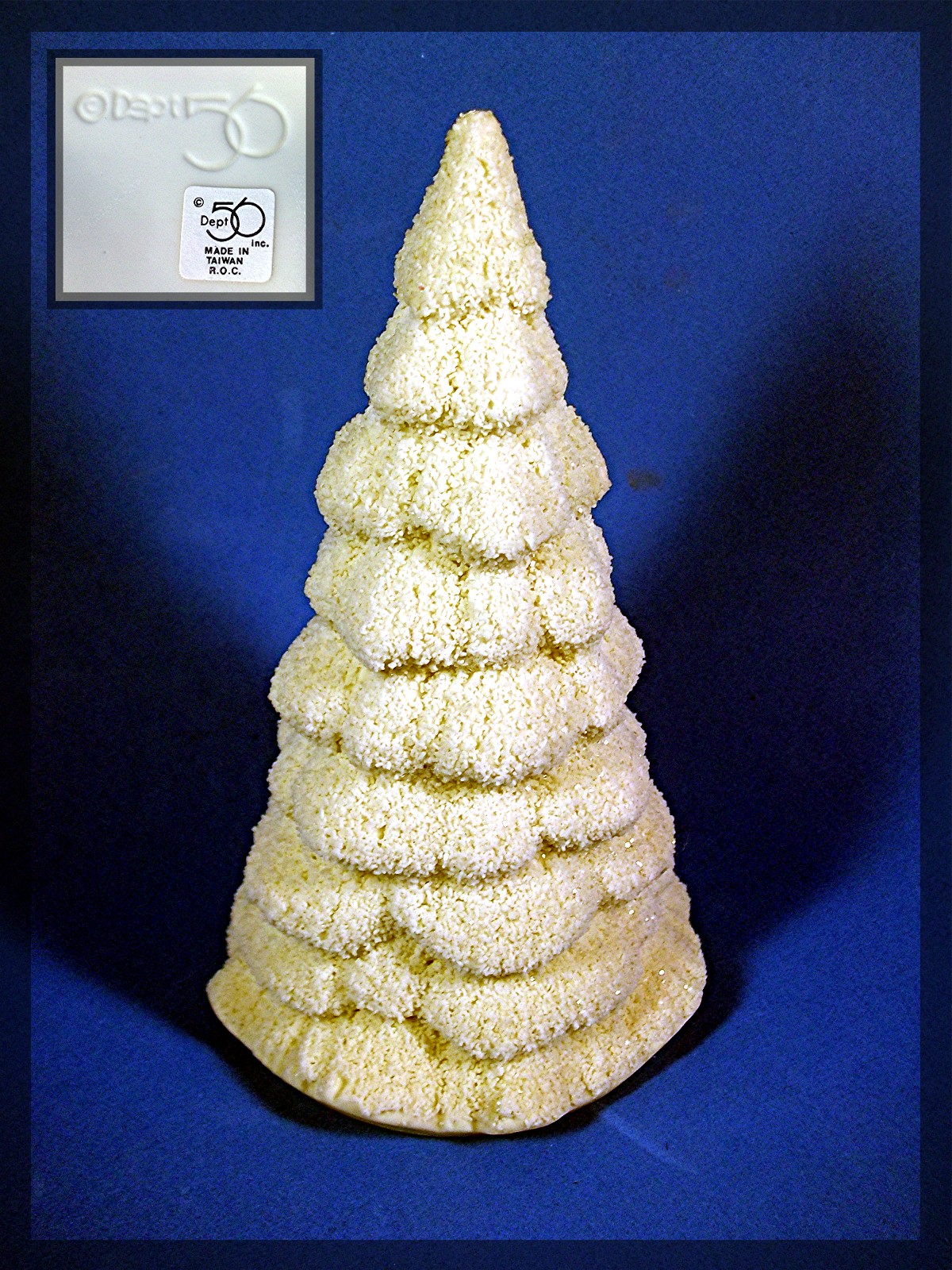 Dept 56, White Christmas Tree, 6 1/2 inches tall