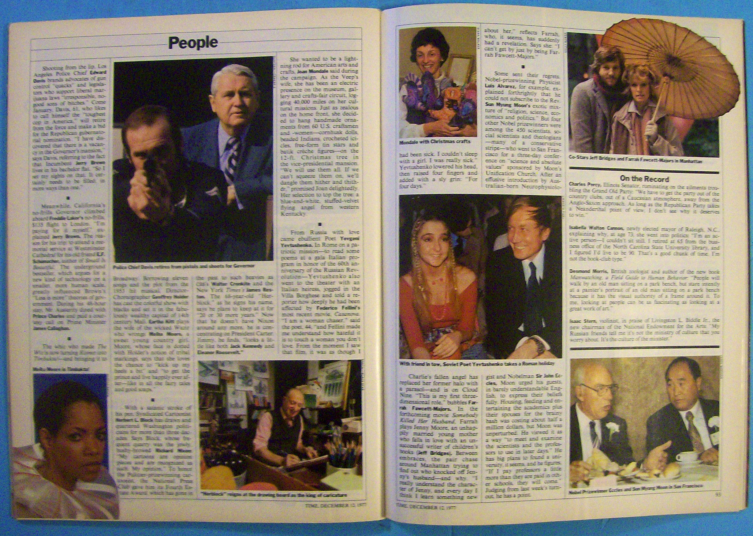 Time Magazine December 12, 1977 Governor Dixy Lee Ray