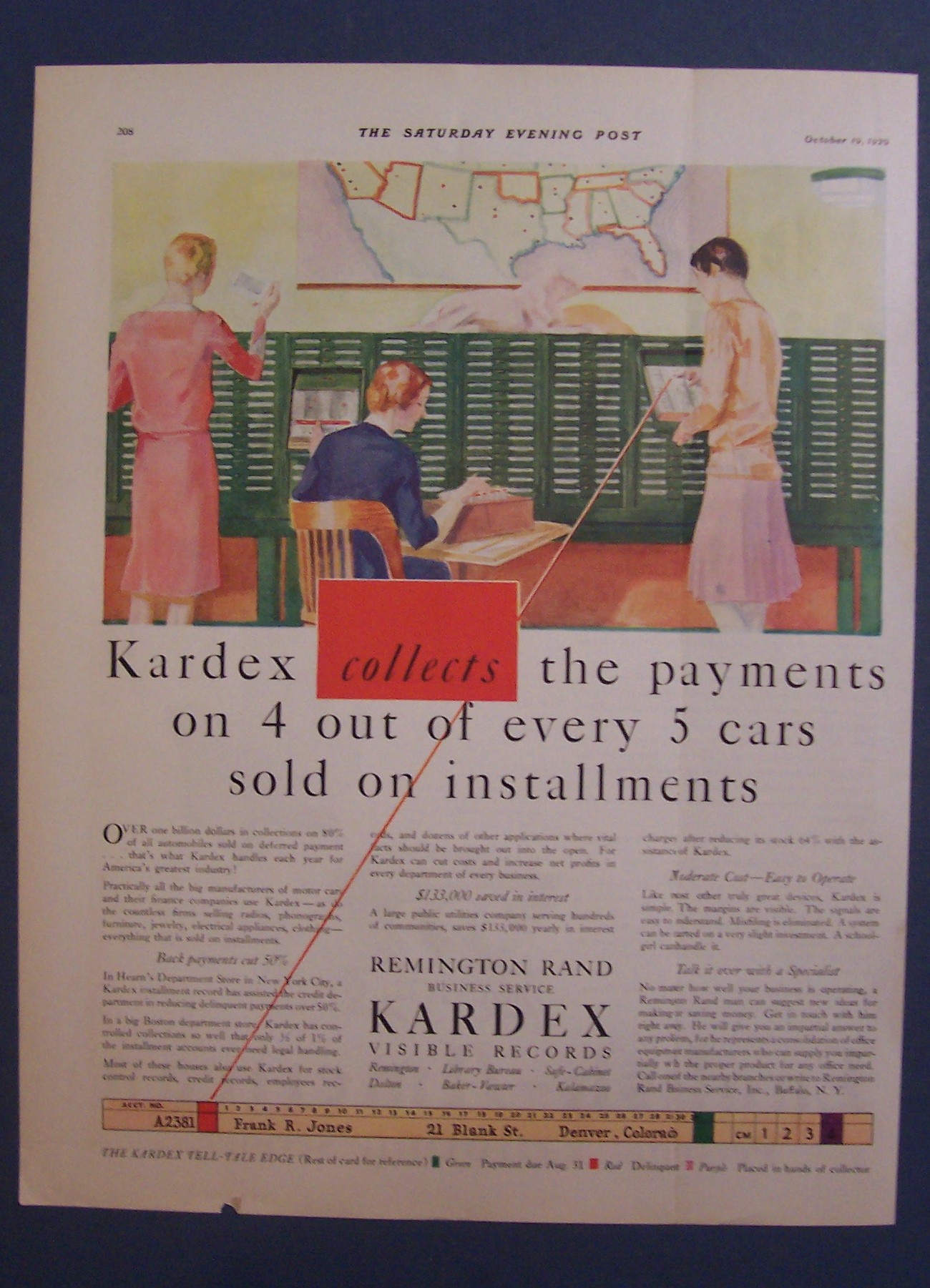 Vintage Ad: 1929 Kardex Visible Records