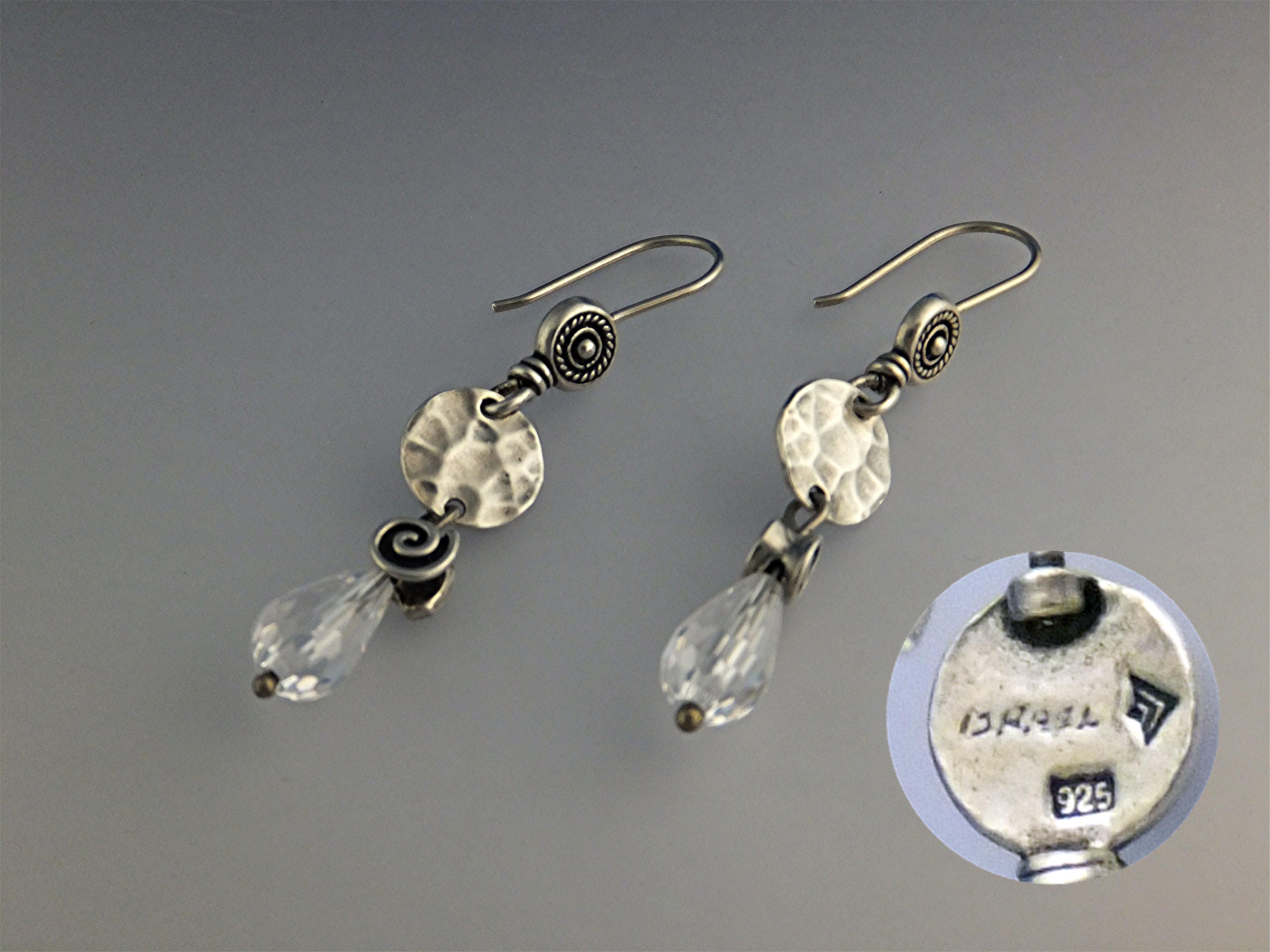 SILPADA Sterling Silver Rock Crystal Earrings