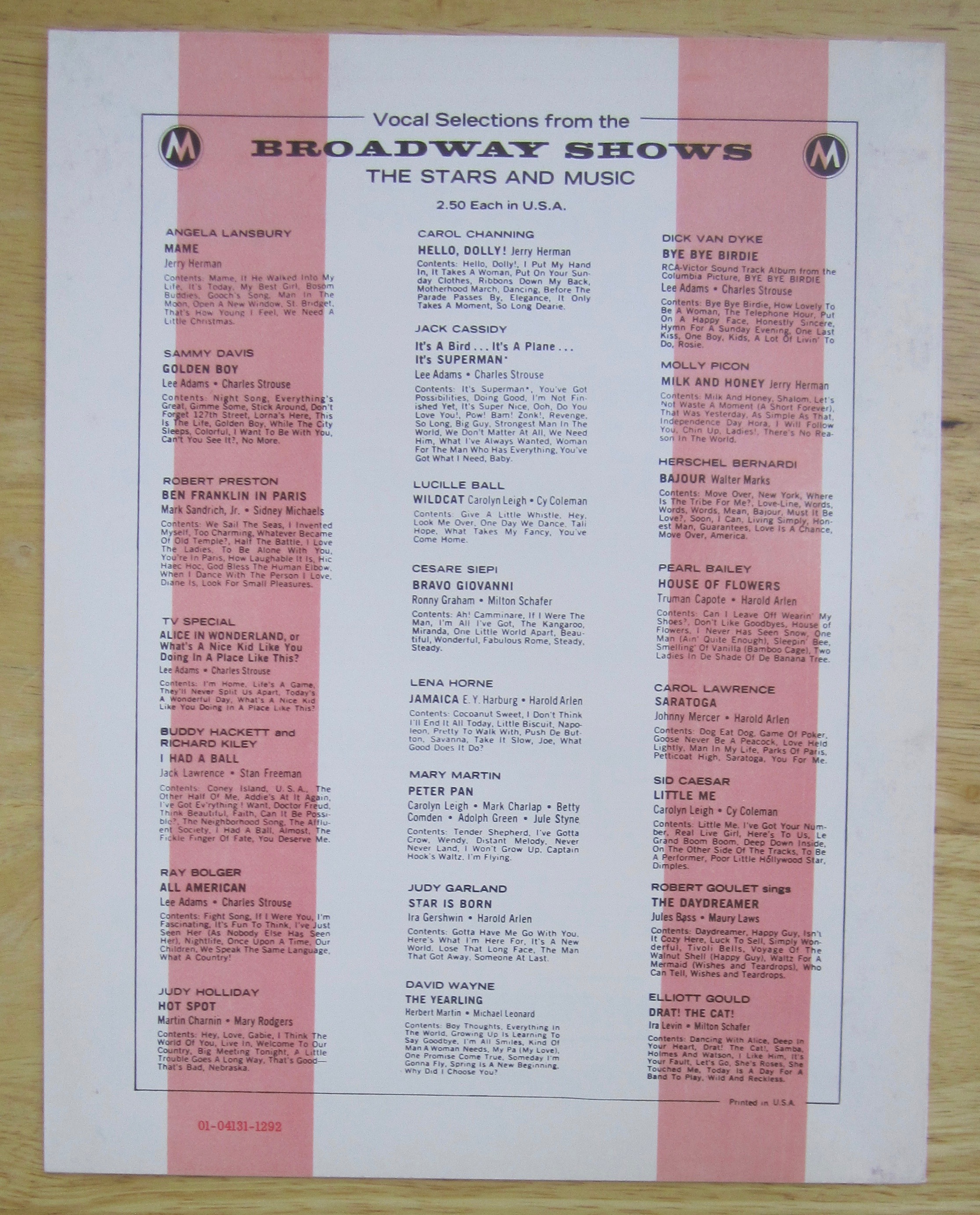 1968 Promises, Promises Sheet Music