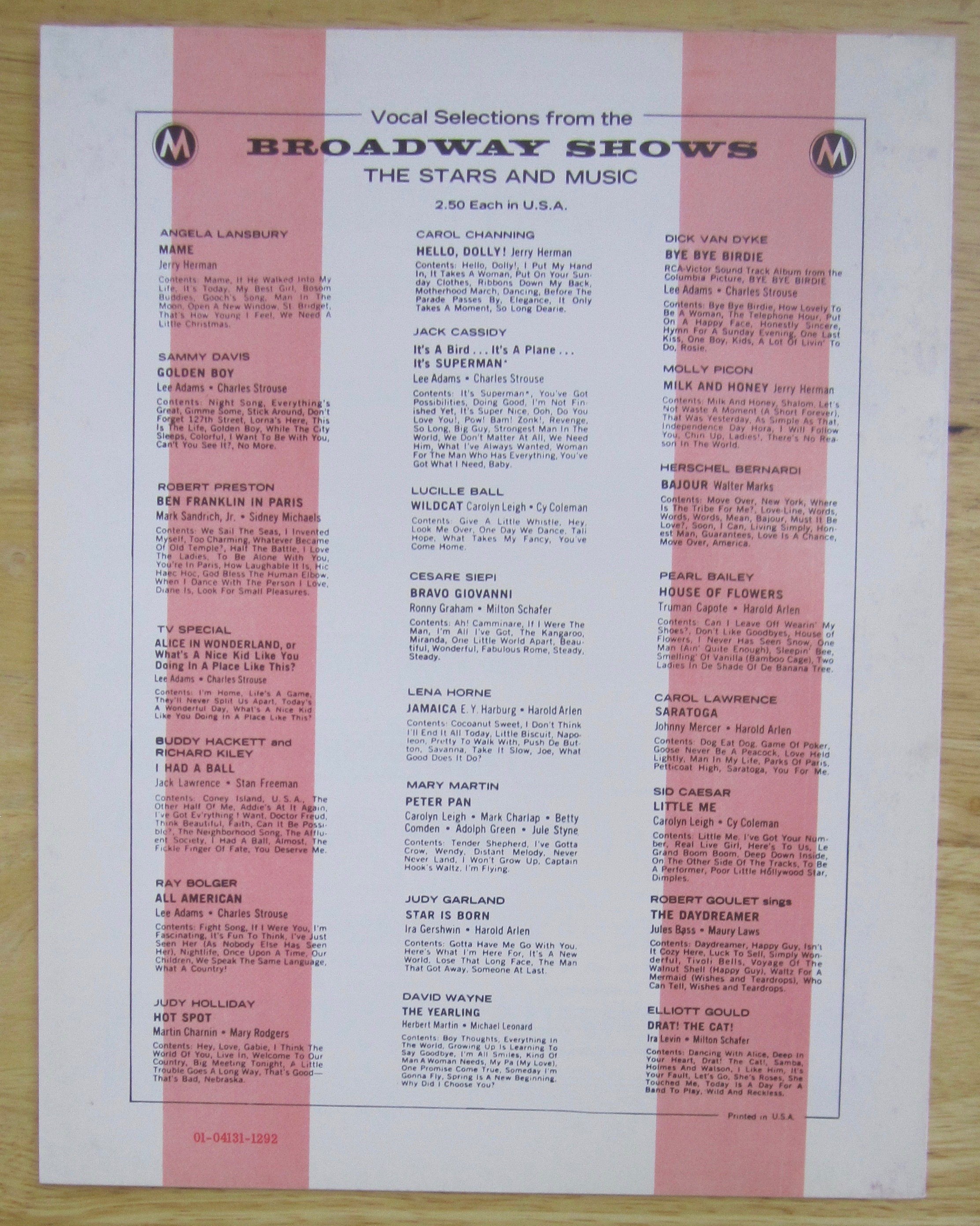 1968 Promises, Promises Sheet Music