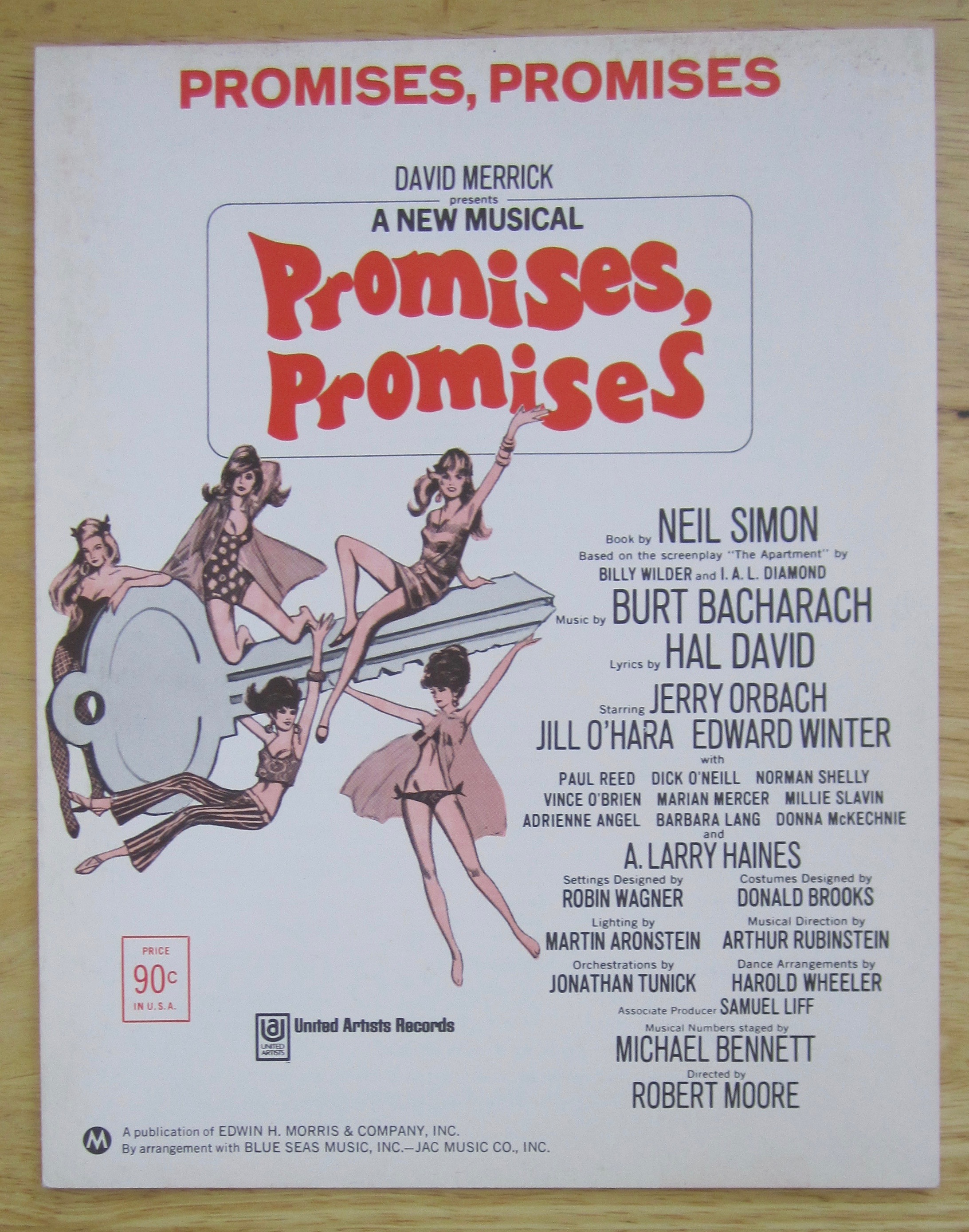 1968 Promises, Promises Sheet Music