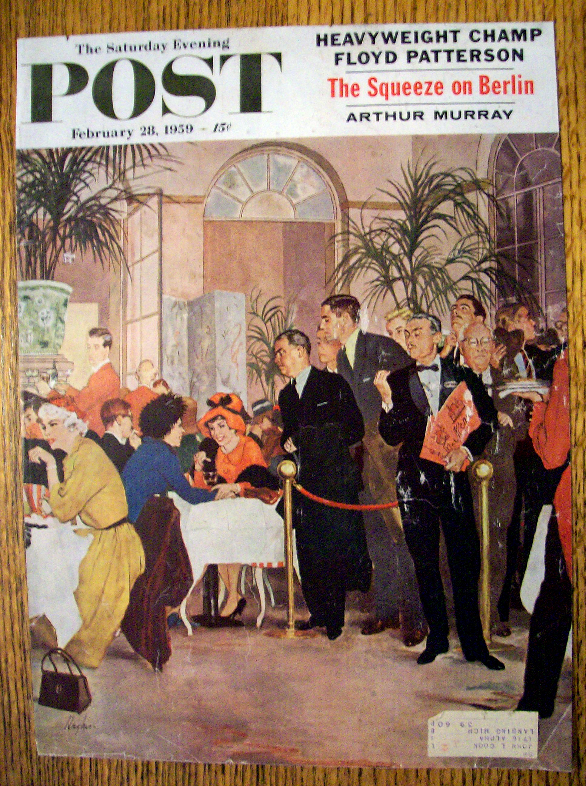 Sat Eve Post Cover (Only)-February 28, 1959-Hughes