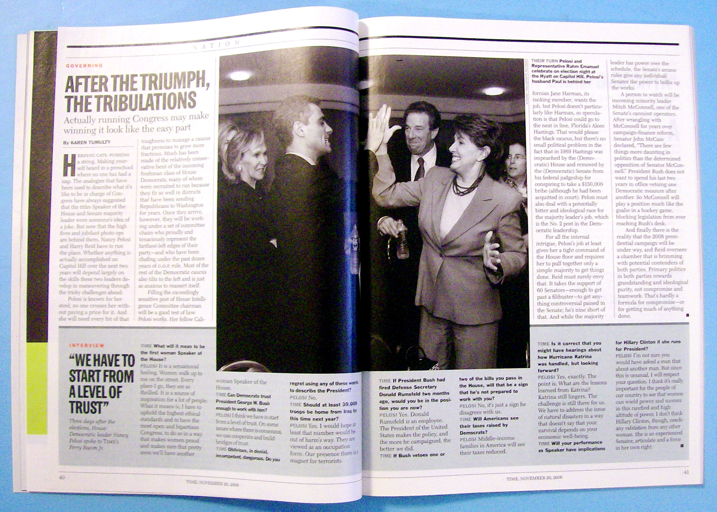 Time Magazine November 20, 2006 Center Is Place To Be