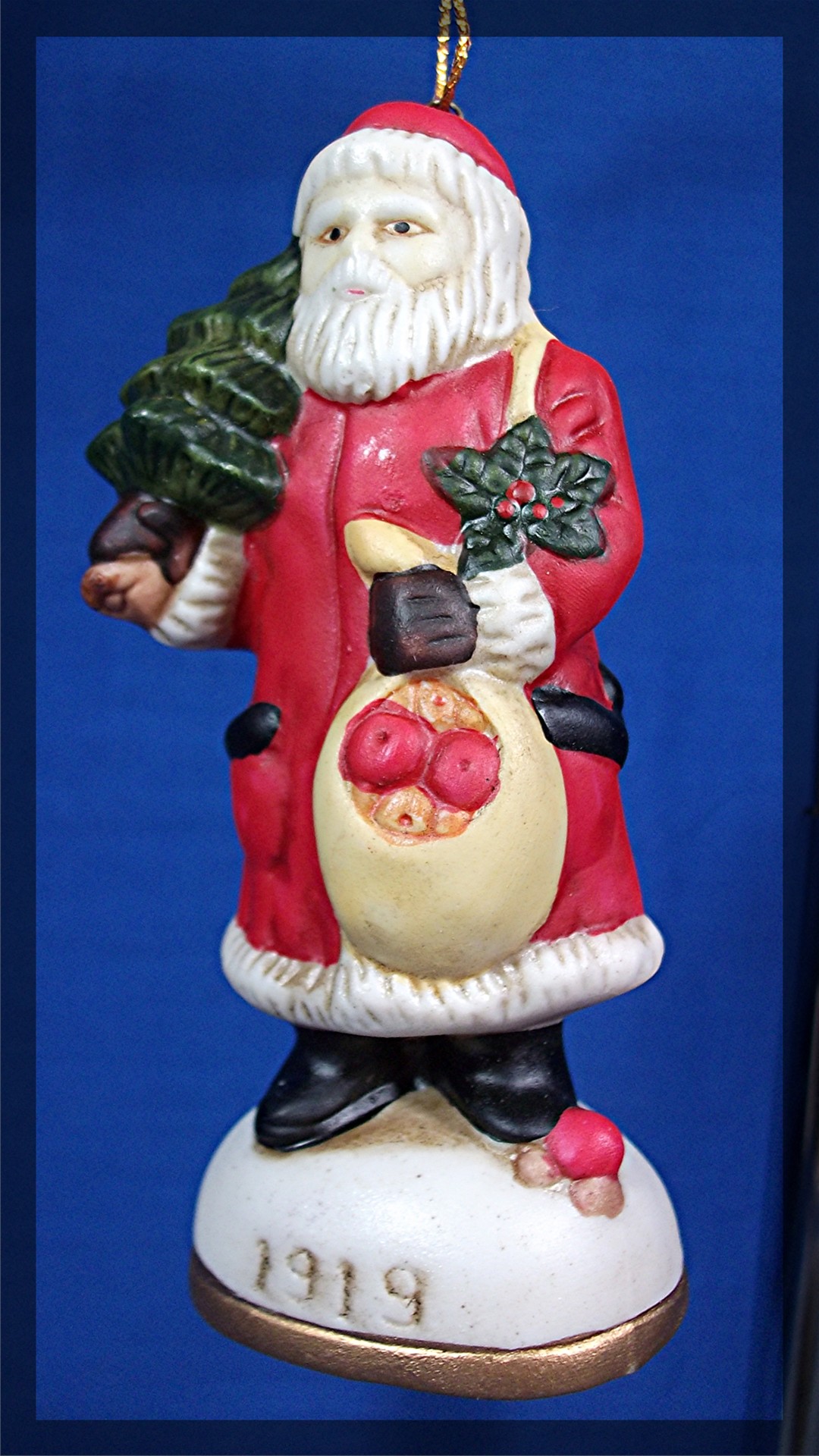 1919 Santa Claus Christmas Ornament