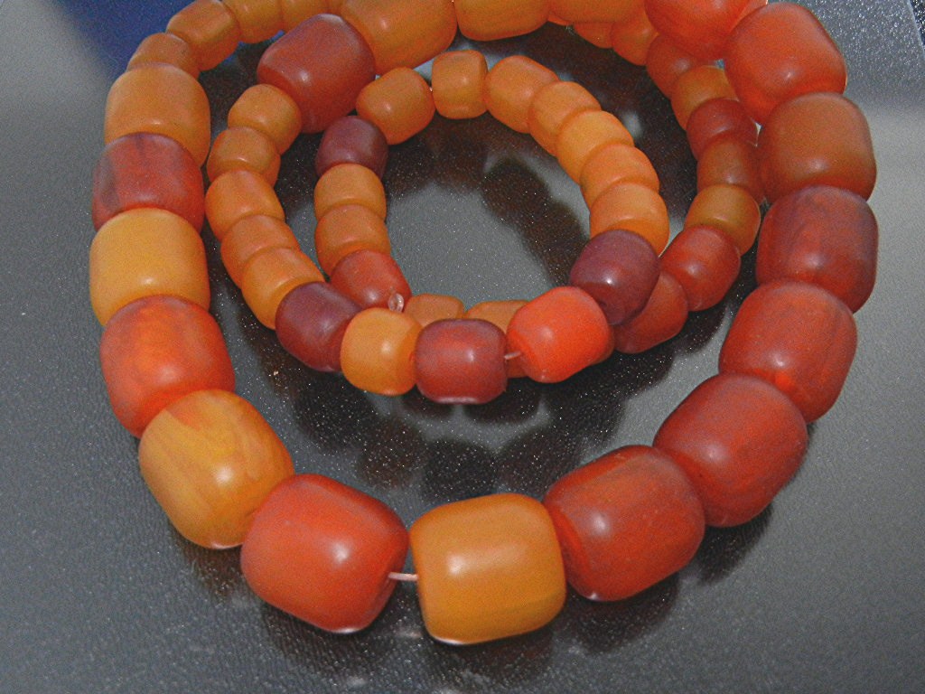 Copal Amber Graduated 32 inch Necklace