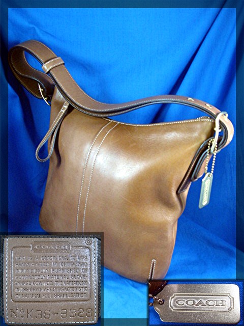 COACH tan leather handbag