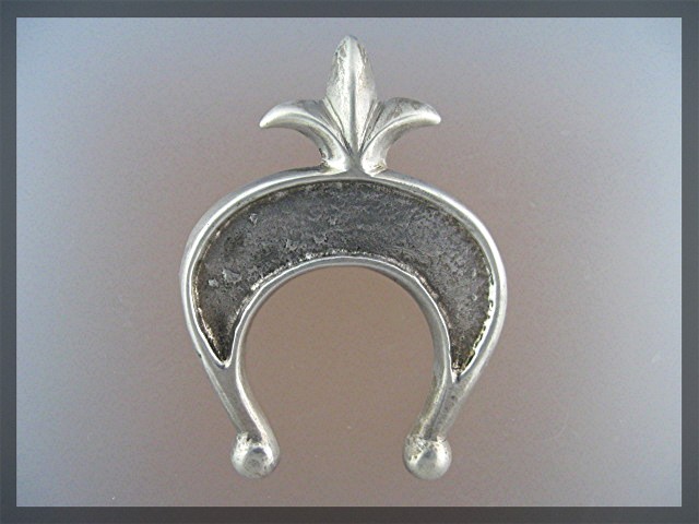 Native American Sterling Silver Sand Cast Naja Pendant