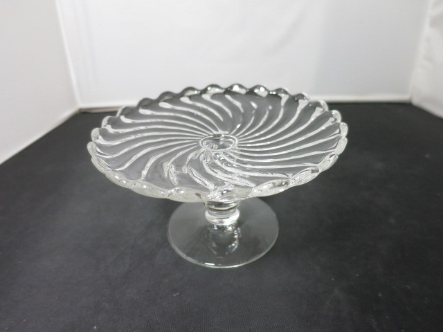 Vintage Fostoria Colony Swirl Cheese Stand