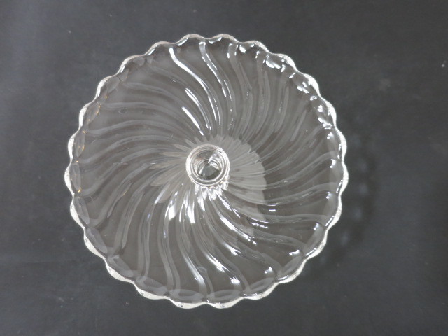 Vintage Fostoria Colony Swirl Cheese Stand