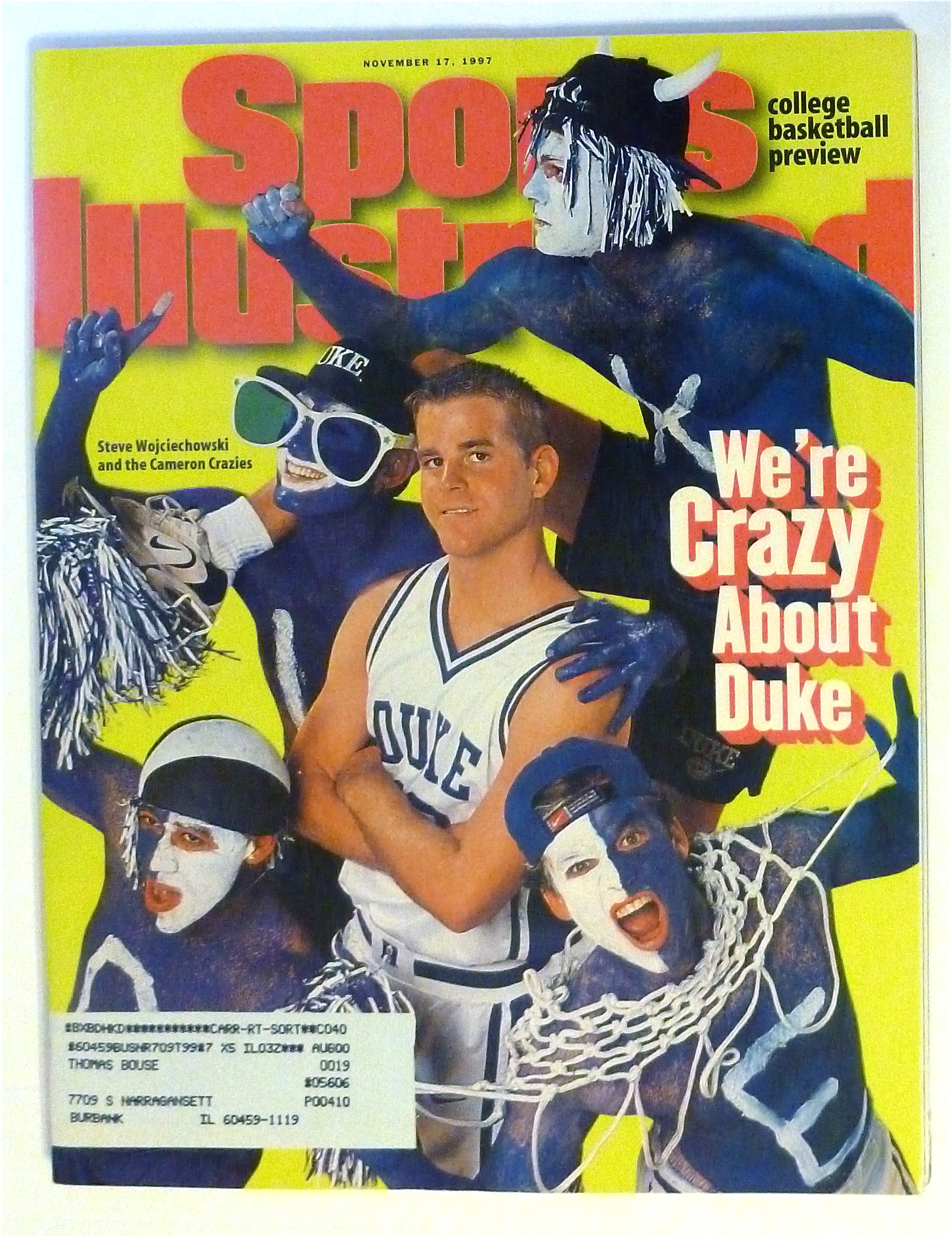 Sports Illustrated Magazine-November 17, 1997-Duke