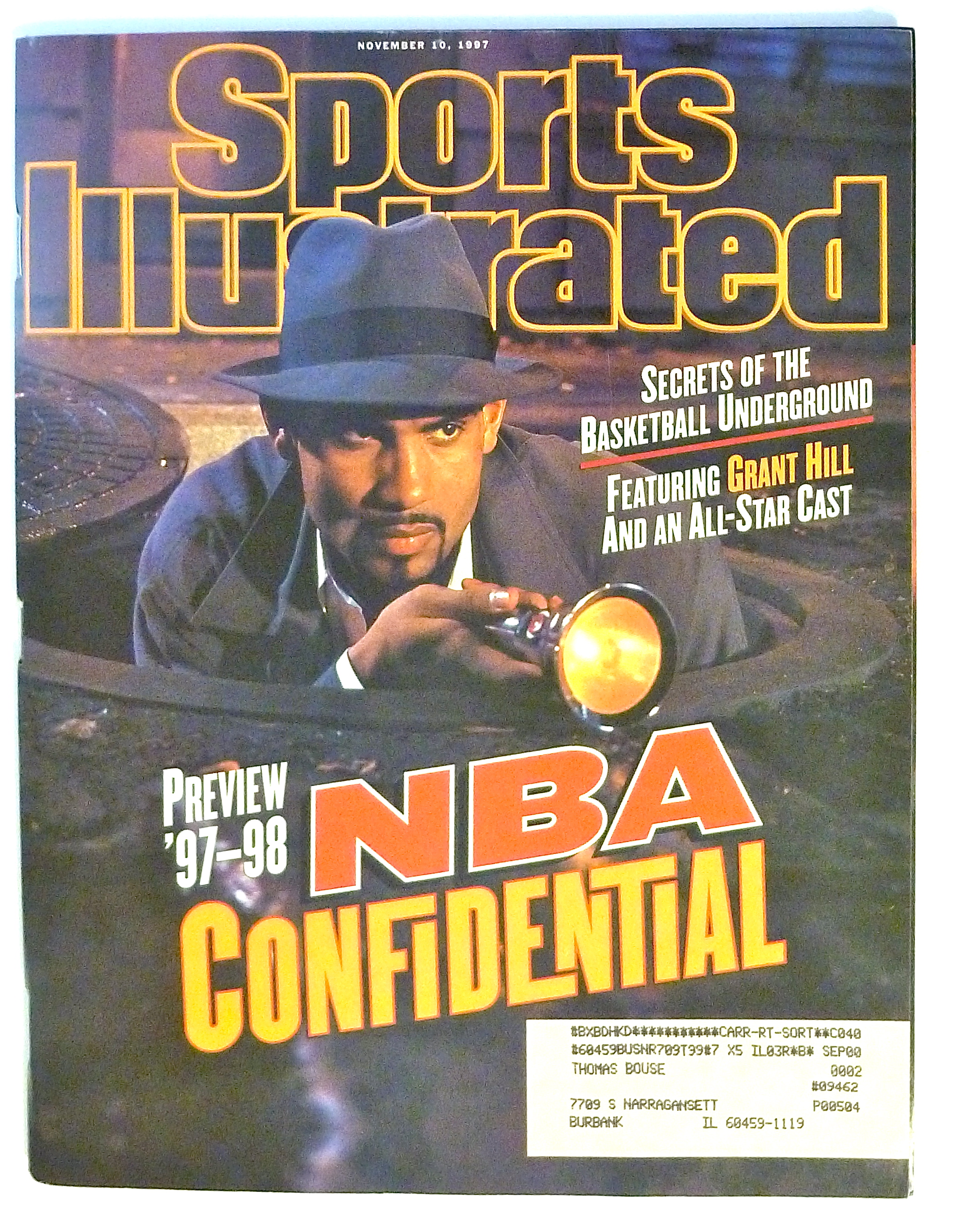 Sports Illustrated Magazine-Nov 10, 1997-Grant Hill
