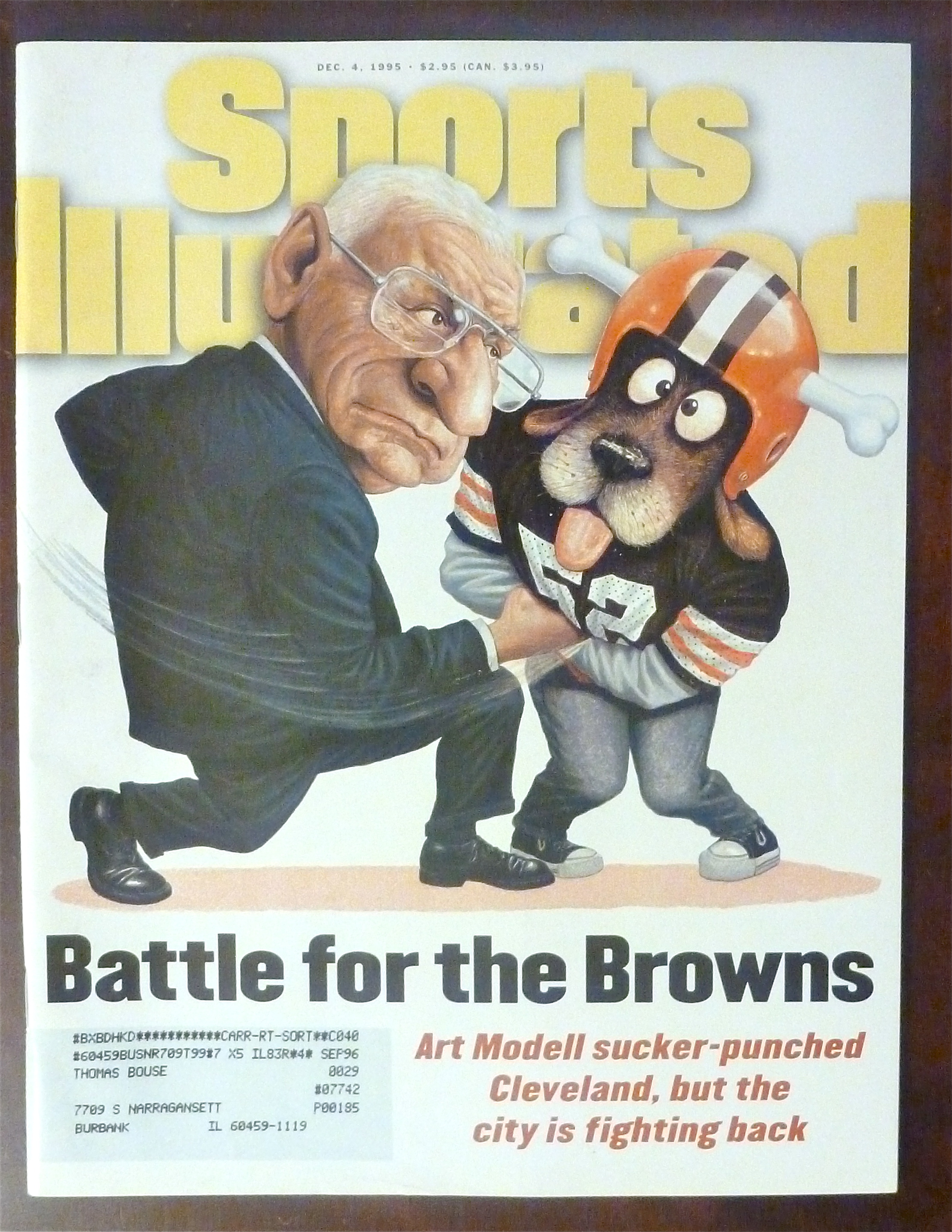 Sports Illustrated-December 4, 1995-Art Modell