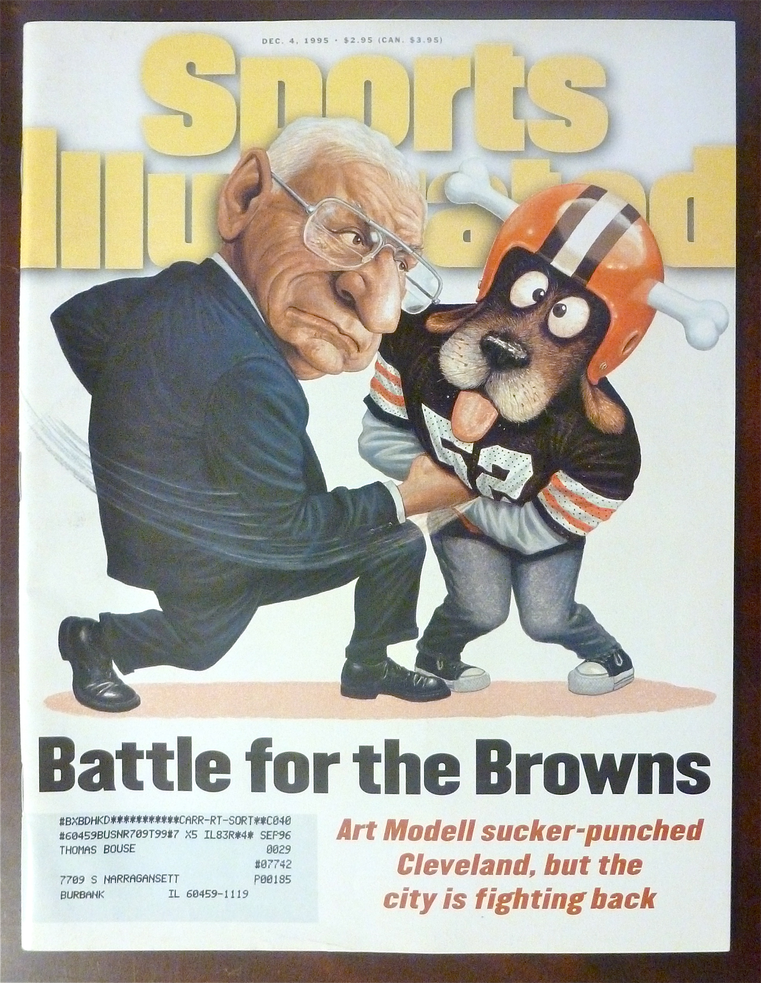 Sports Illustrated-December 4, 1995-Art Modell