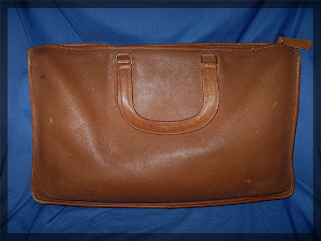 Briefcase COACH Leather British Tan Bonnie Cashin