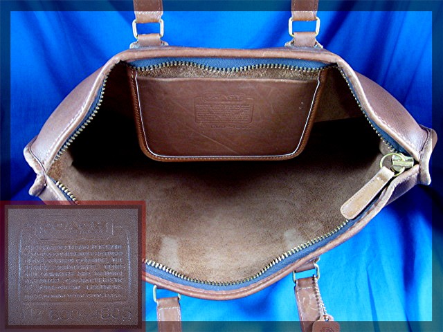 Briefcase COACH Leather British Tan Bonnie Cashin