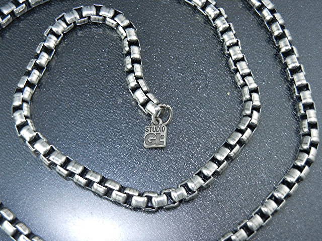 Studio GL Sterling Silver Box Link 62 Grams Necklace