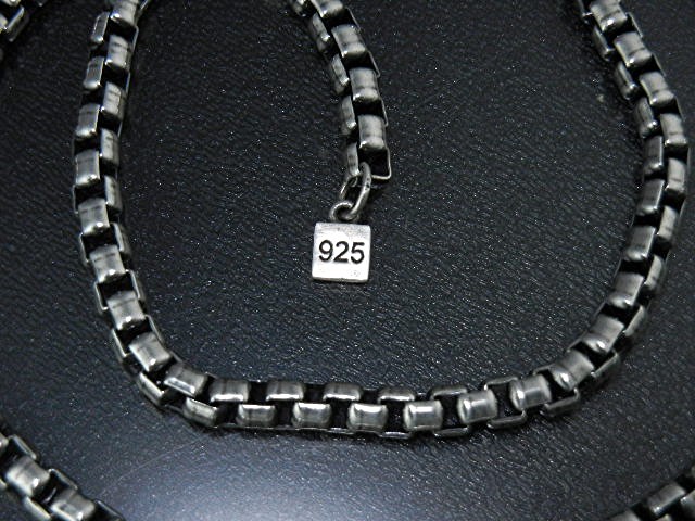 Studio GL Sterling Silver Box Link 62 Grams Necklace